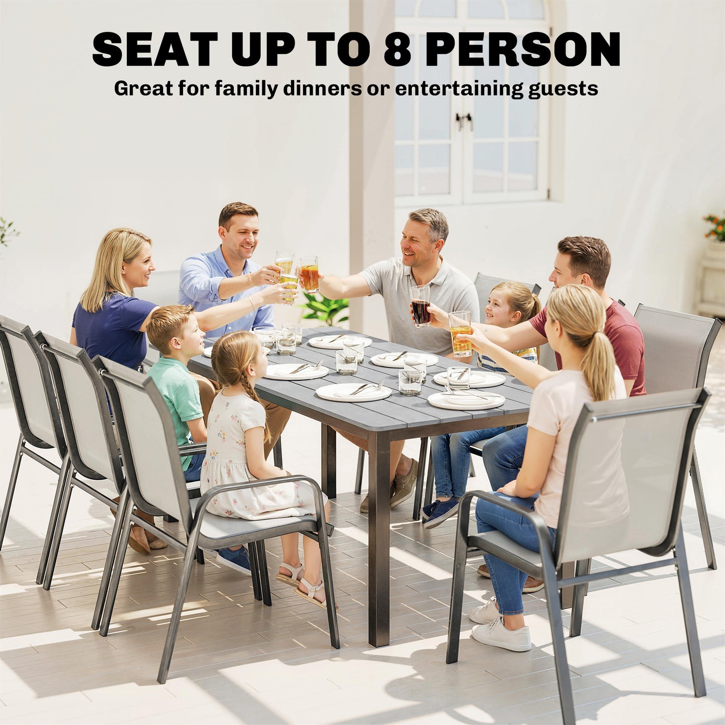Garden Dining Table for 6-8 Person