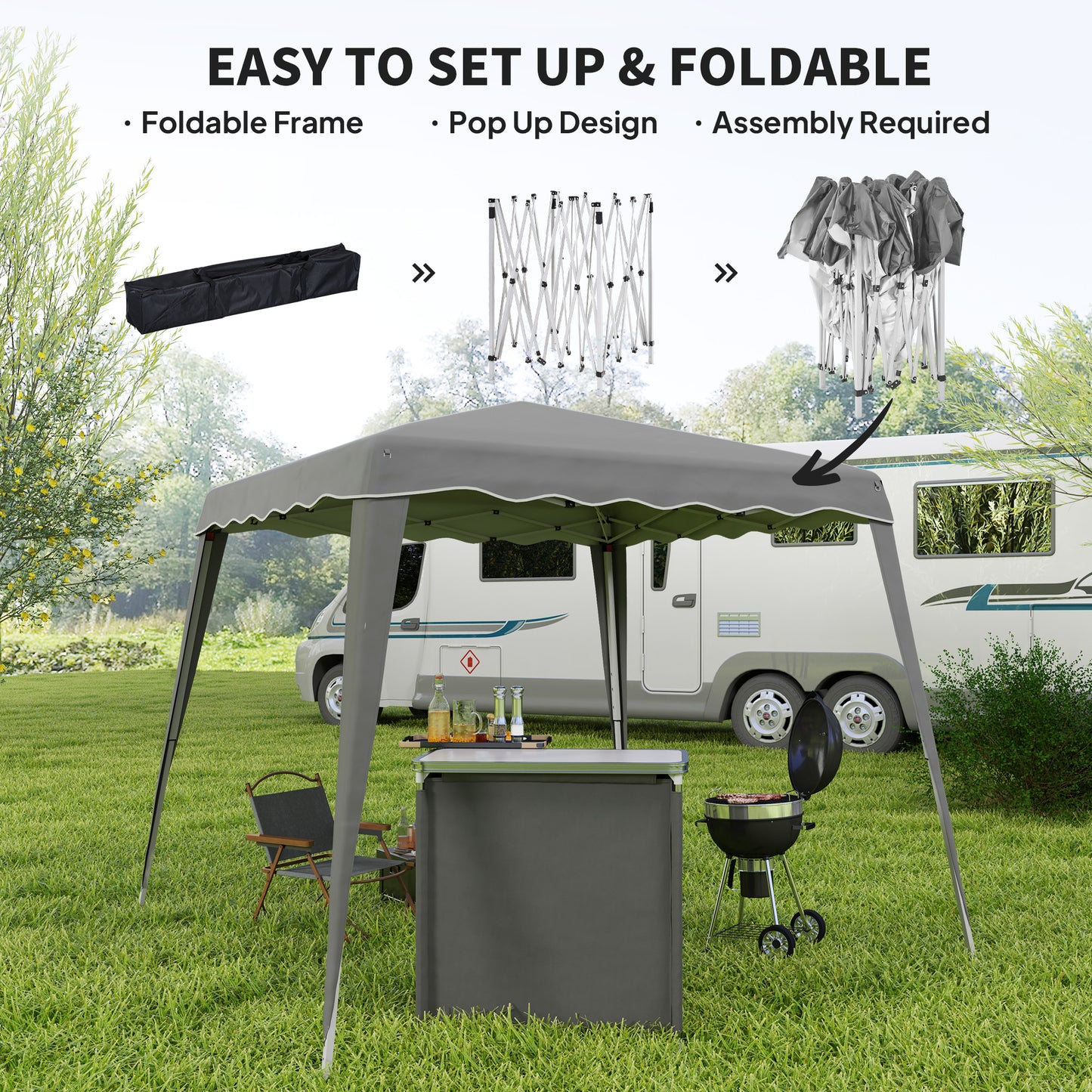 2.5 x 2.5M Pop up Garden Tent