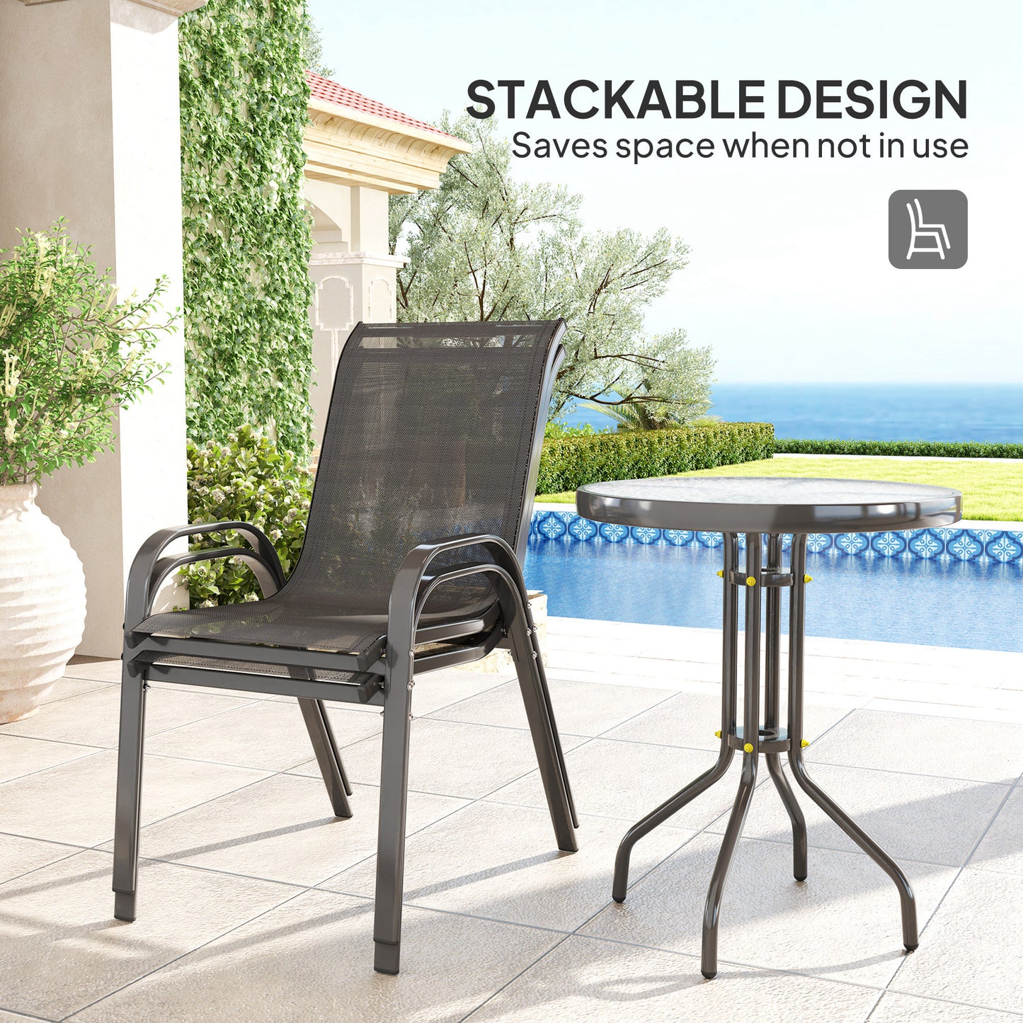 Three-Piece Outdoor Garden Set