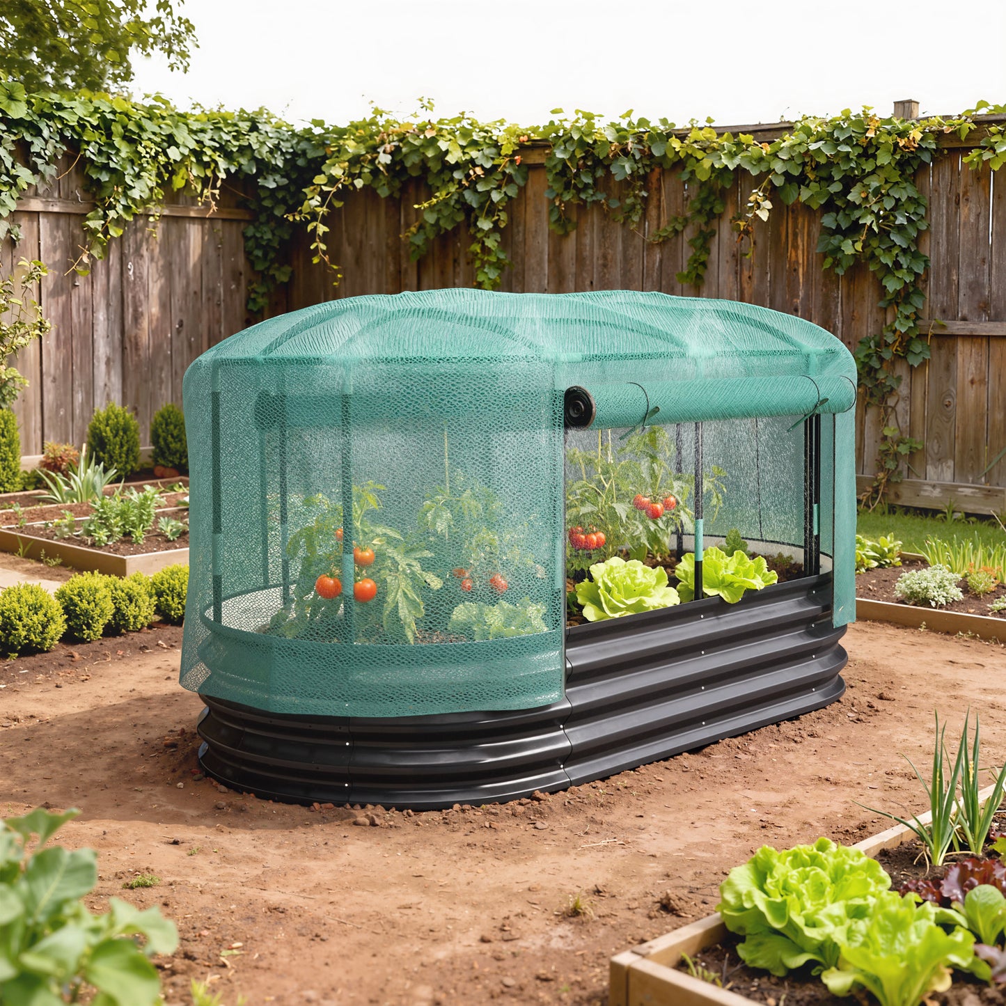 Galvanised Raised Garden Bed Kit with Self Watering System