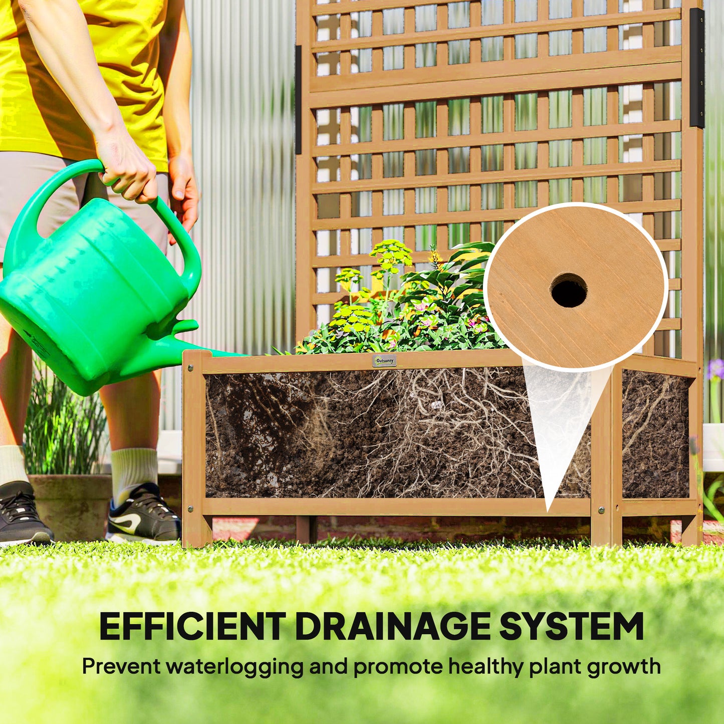 Raised Bed with Drainage Holes
