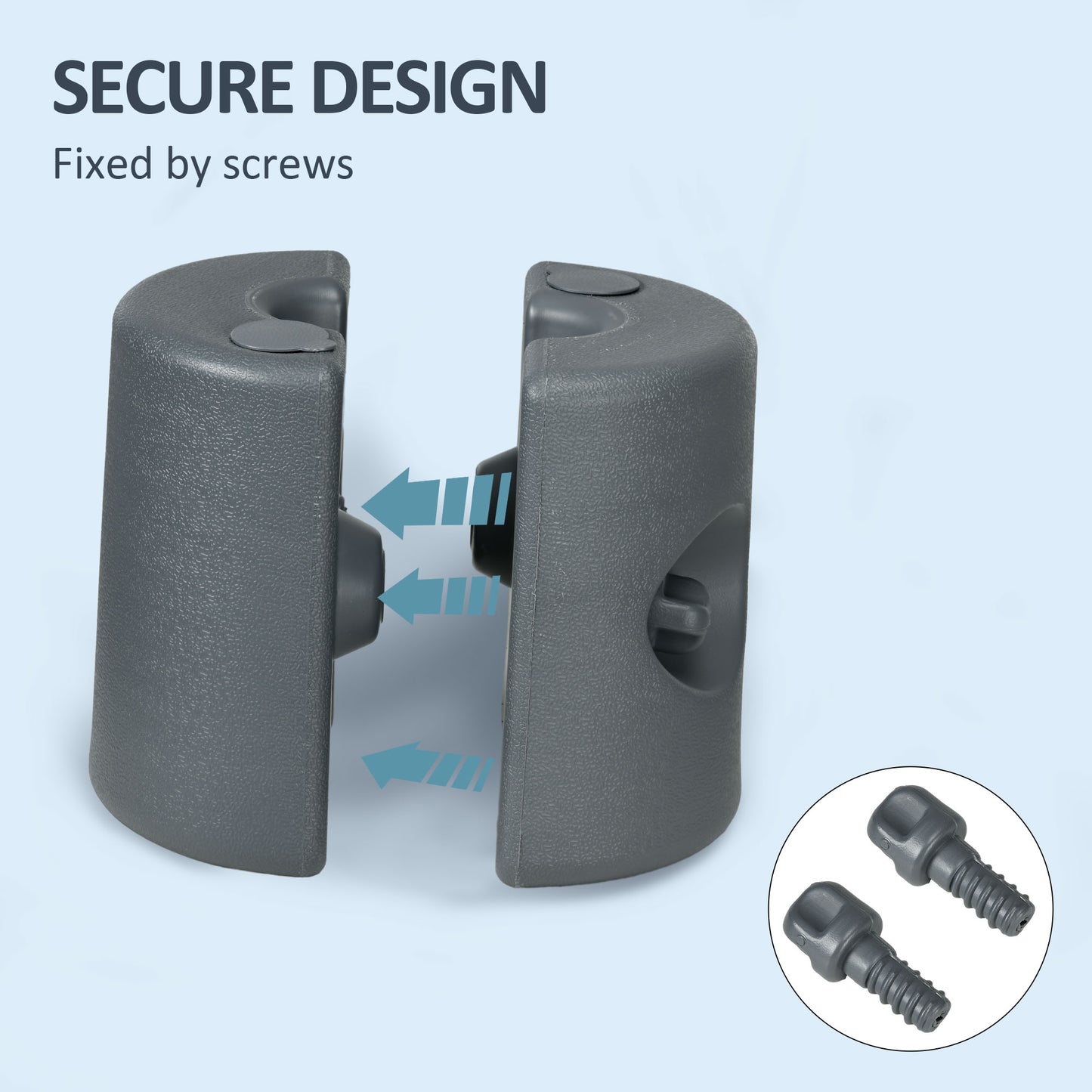 HDPE Tent Weights Set of 4, Canopy Weights, Fill with Water or Sand