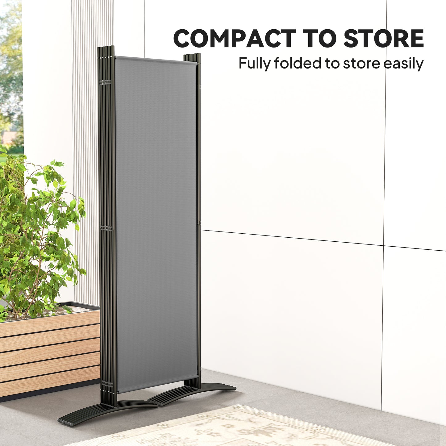 6 Panel Folding Room Divider Foldable Freestanding Garden Privacy