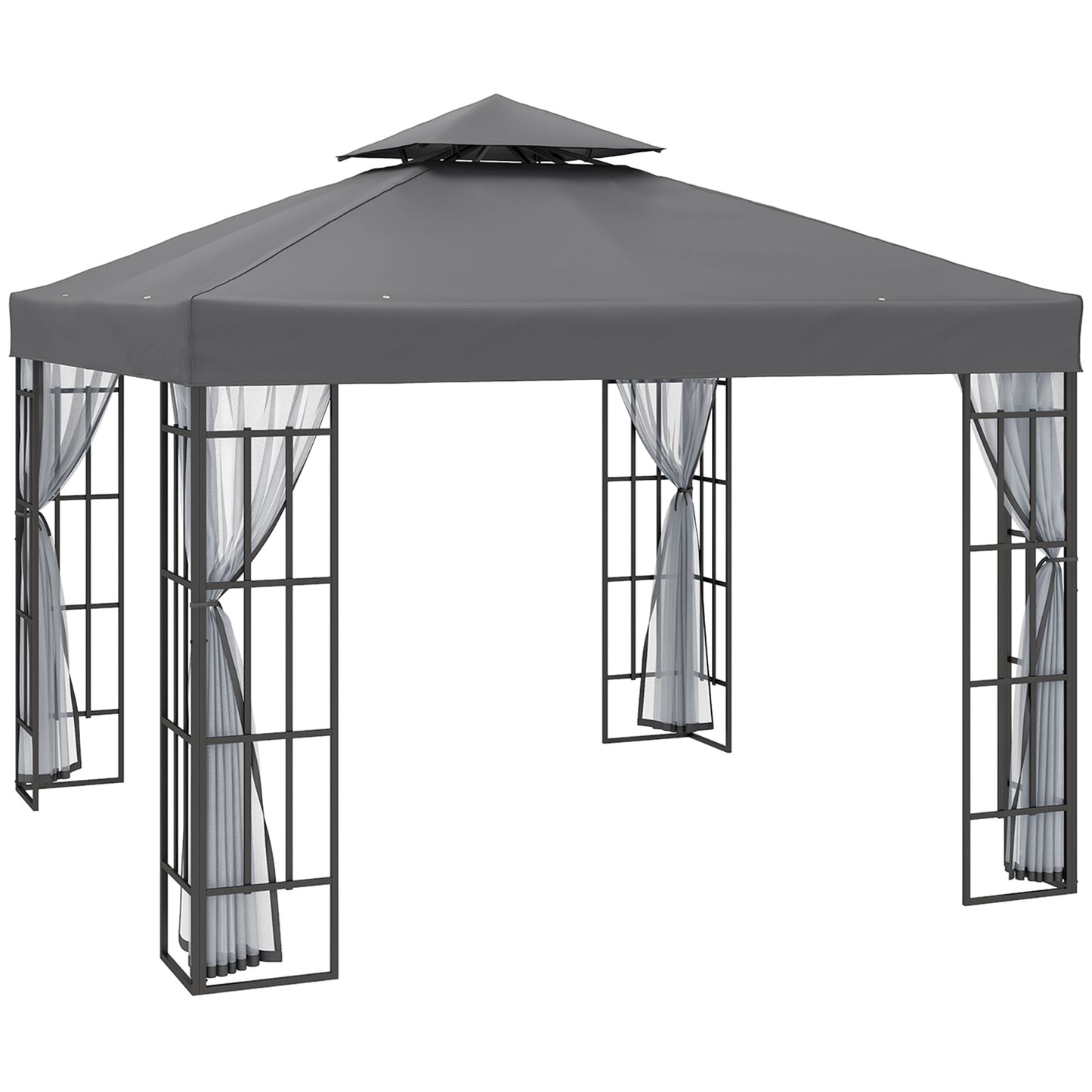 3 x 3(m) Patio Gazebo Canopy Garden Pavilion Tent Shelter