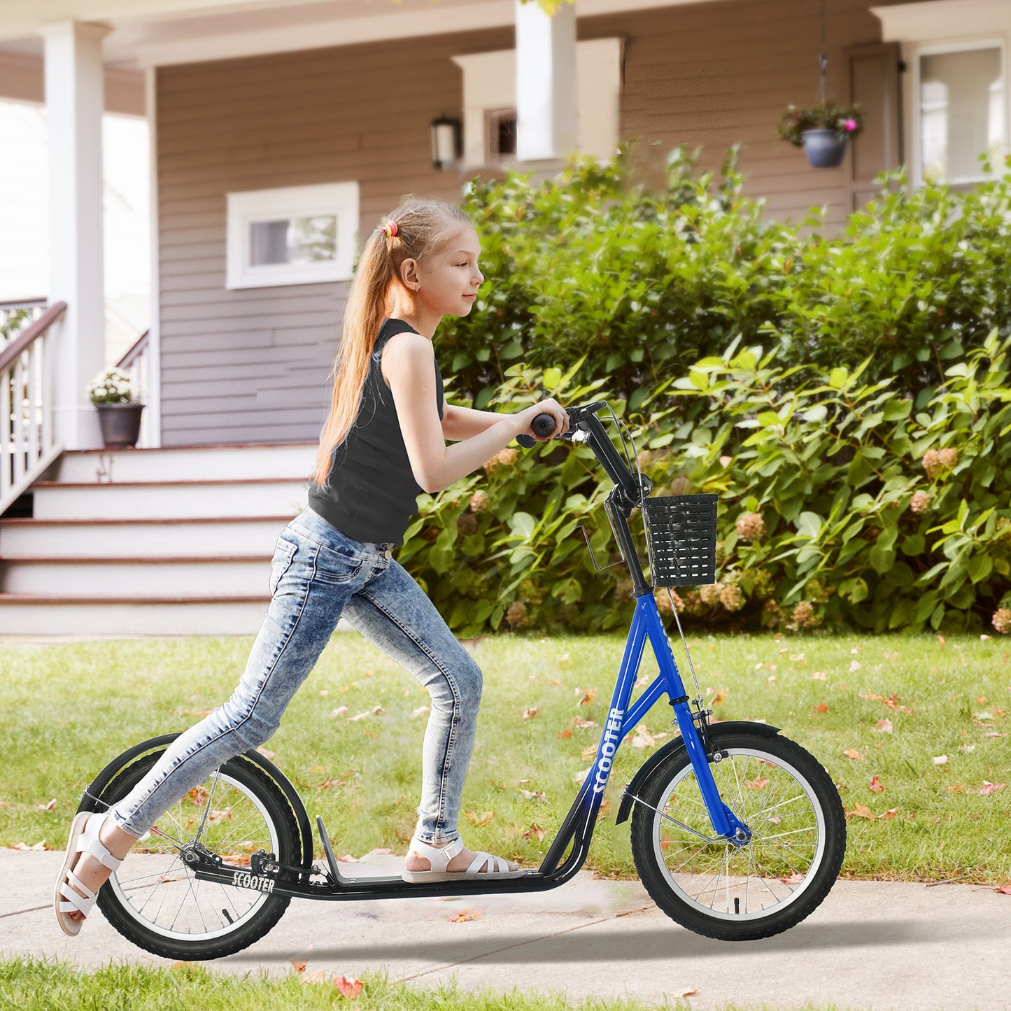 Kids Scooter, Kick Stunt Scooter with Adjustable Handlebar
