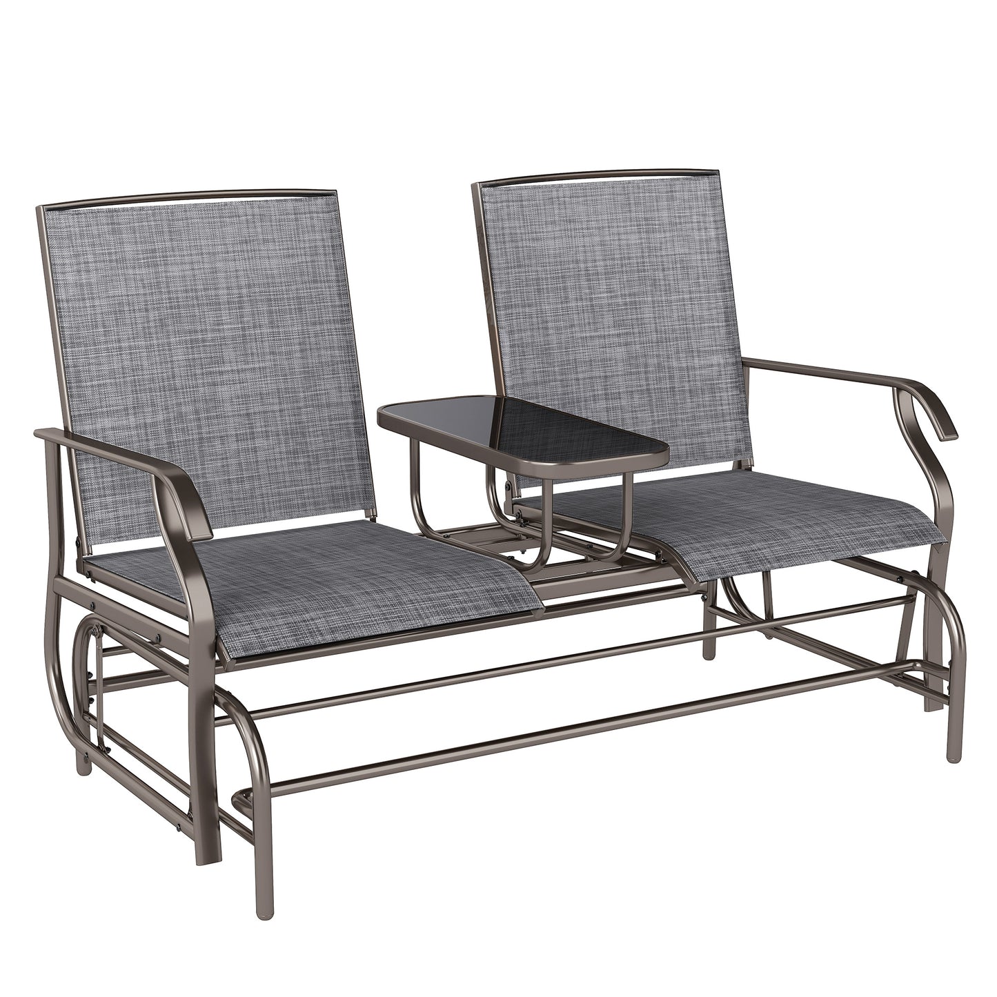 2 Seats Garden Glider Bench