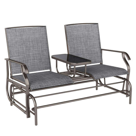 2 Seats Garden Glider Bench