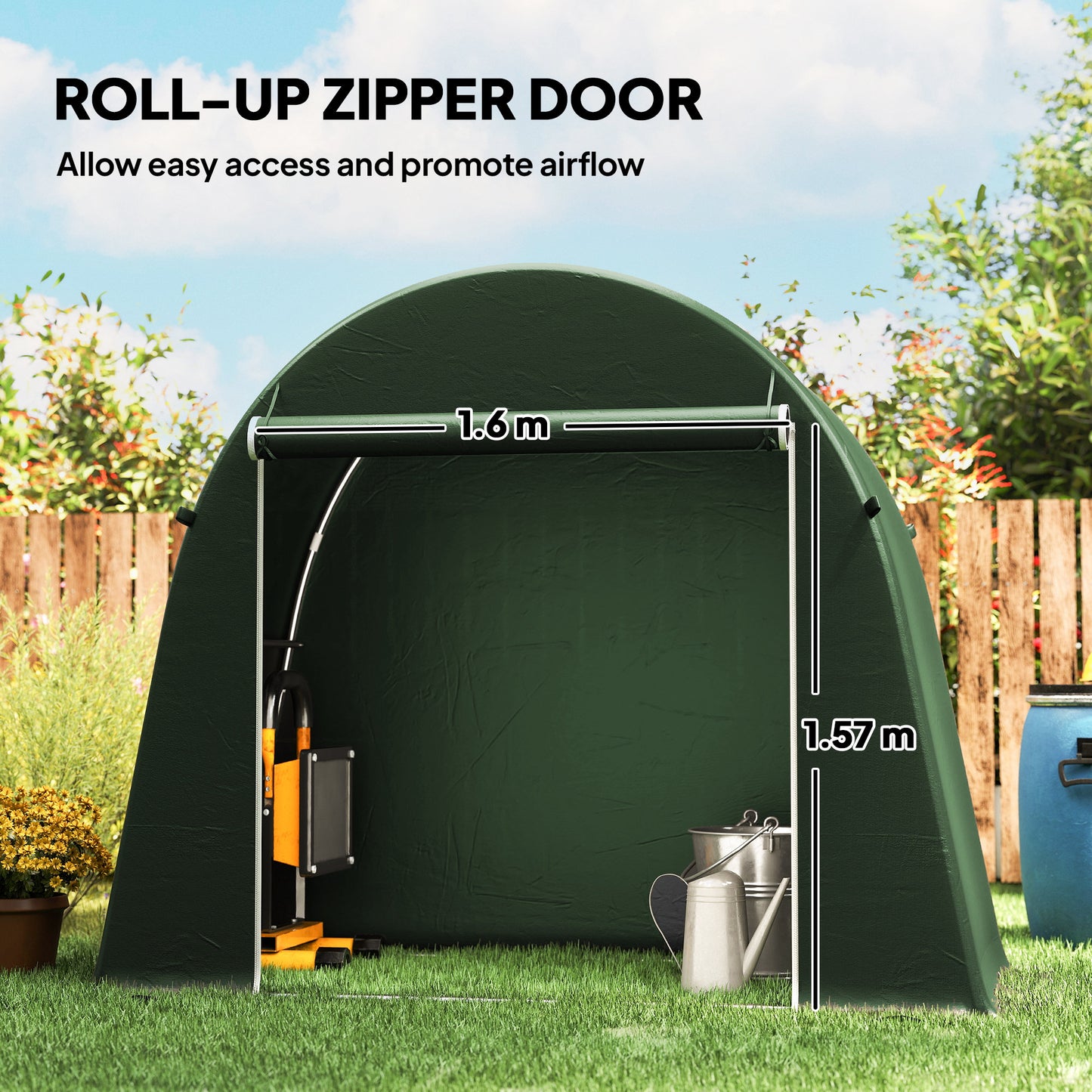 8 x 4 ft Garden Storage Tent