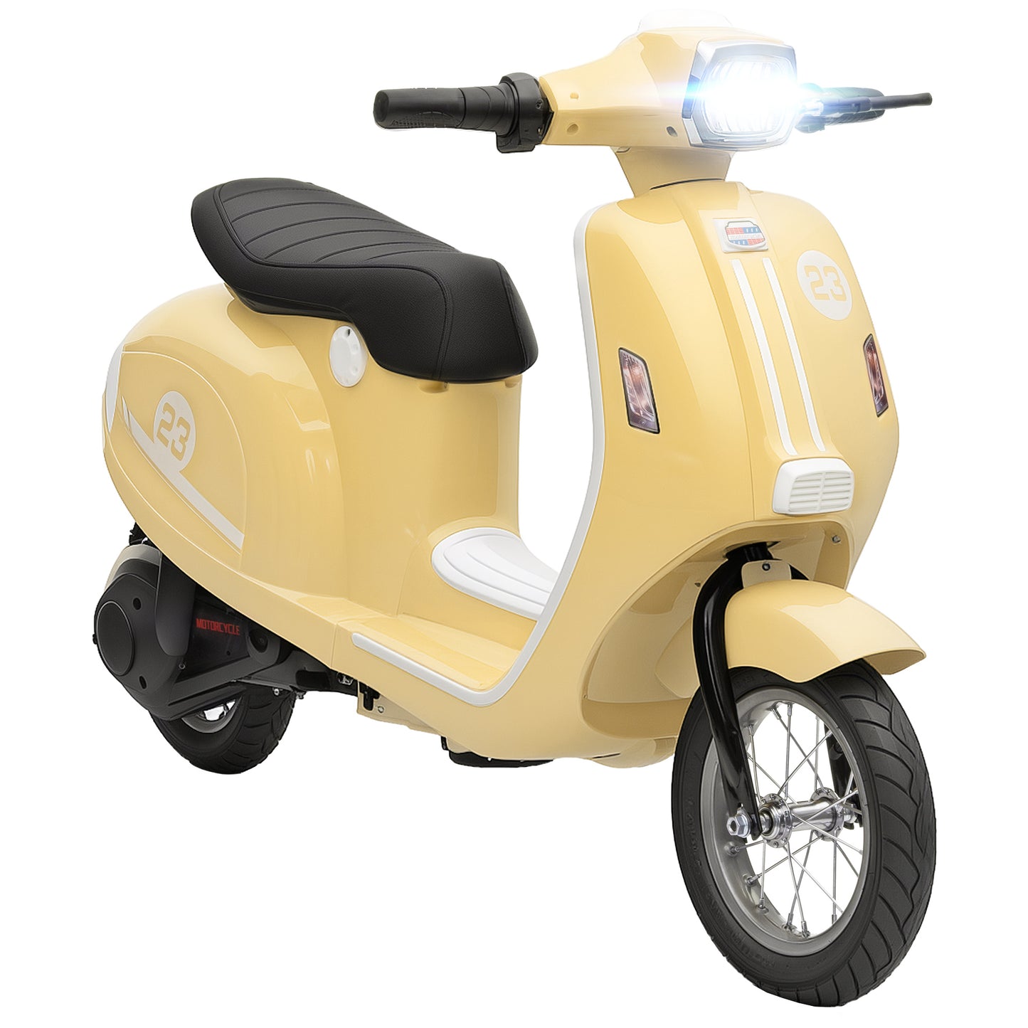 24V Kids Electric Motorbike, Ride on Motorcycle with Manual Throttle