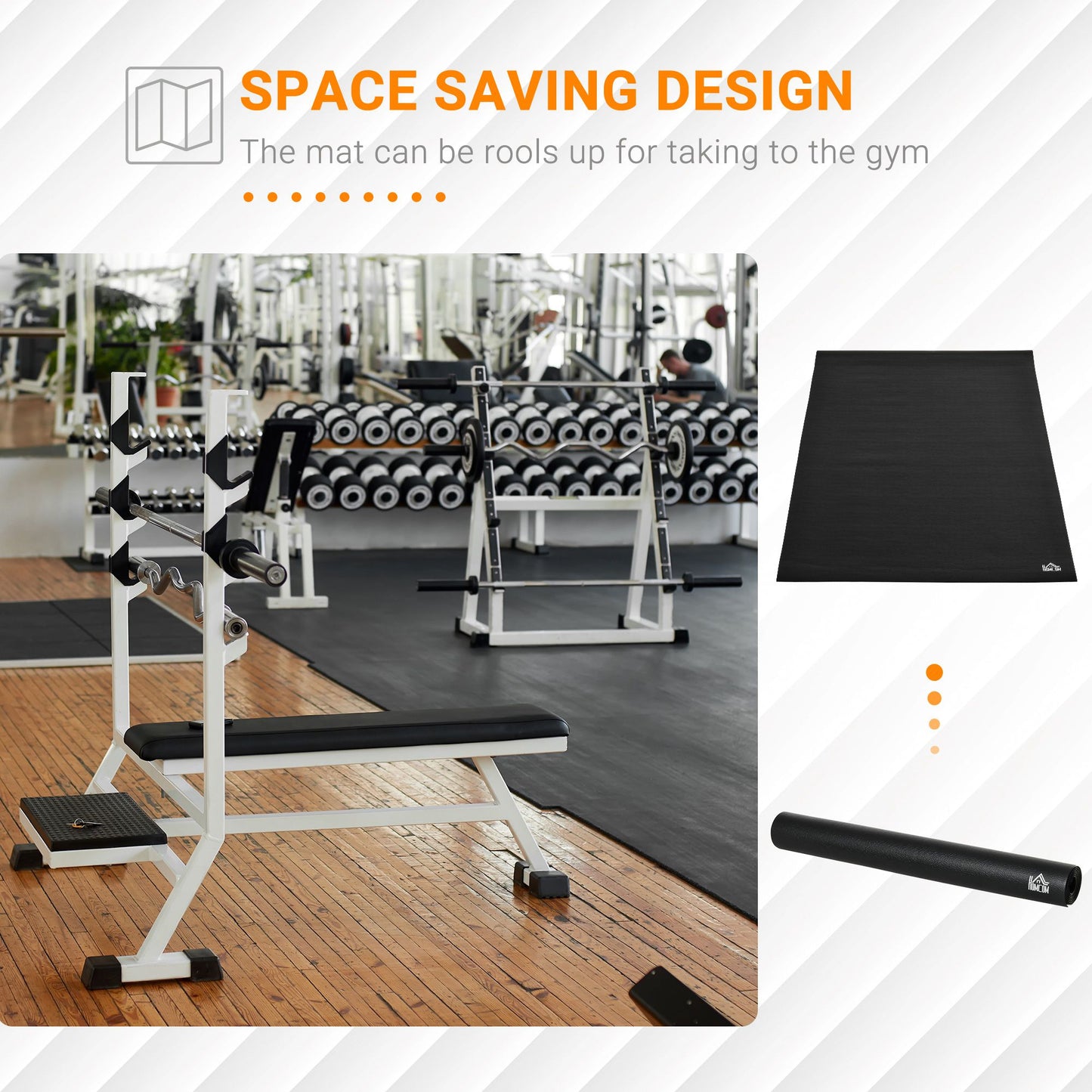 Multi-purpose Exercise Equipment Protection Mat Non-slip Floor