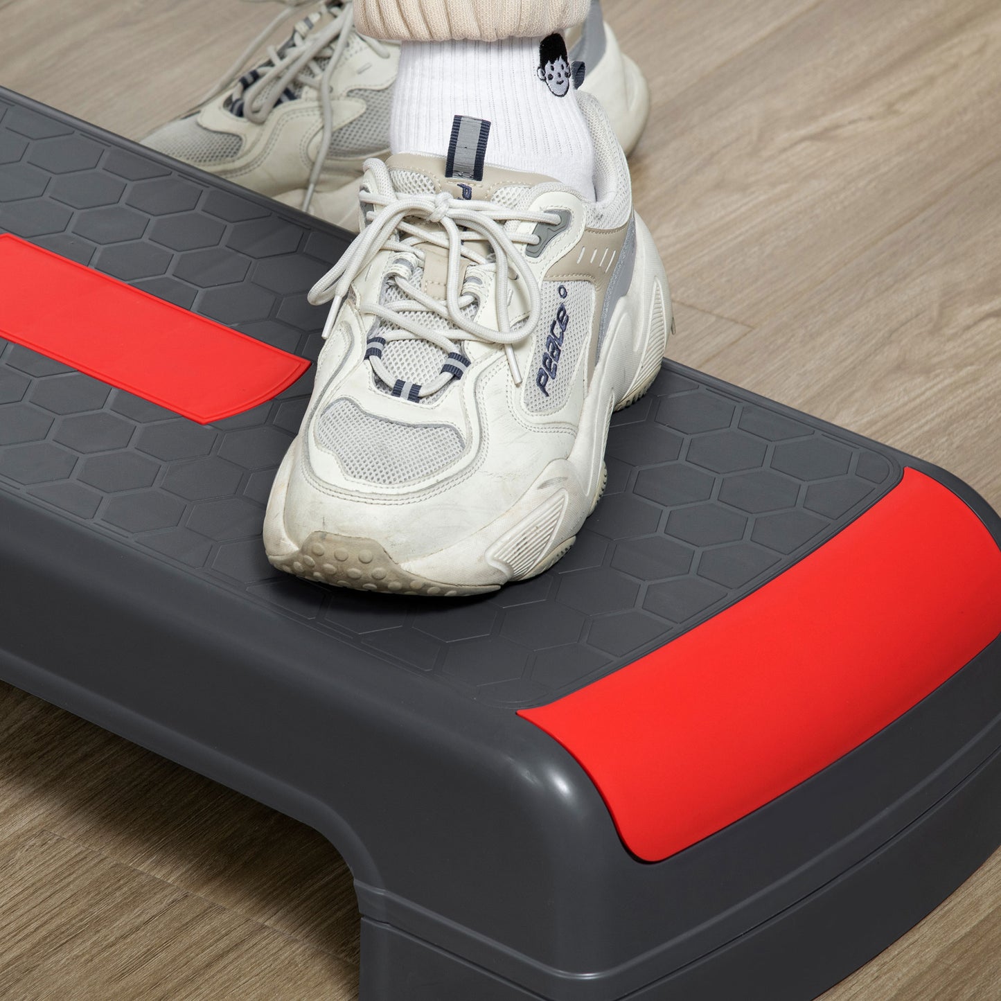Aerobic Step, 10cm, 15cm & 20cm Height Adjustable Exercise Stepper