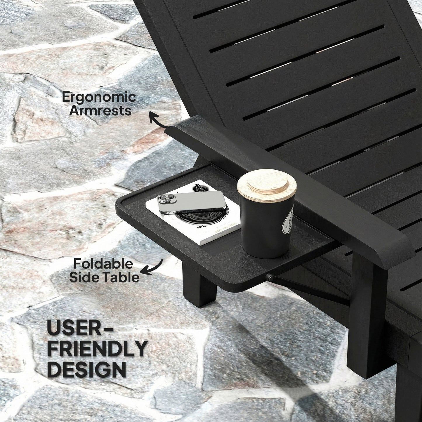 Set of 2 Reclining Sun Loungers