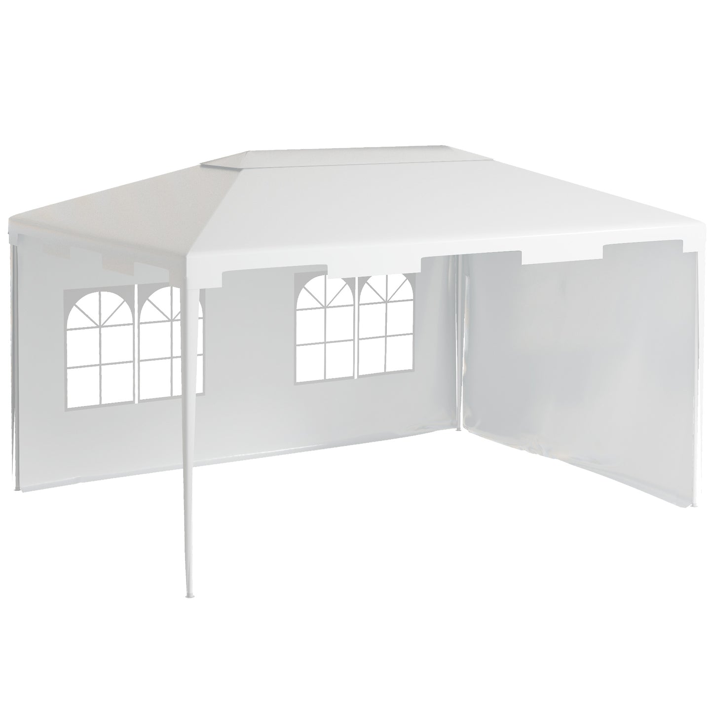 3 x 4 m Garden Gazebo Shelter Marquee Party Tent with 2 Sidewalls