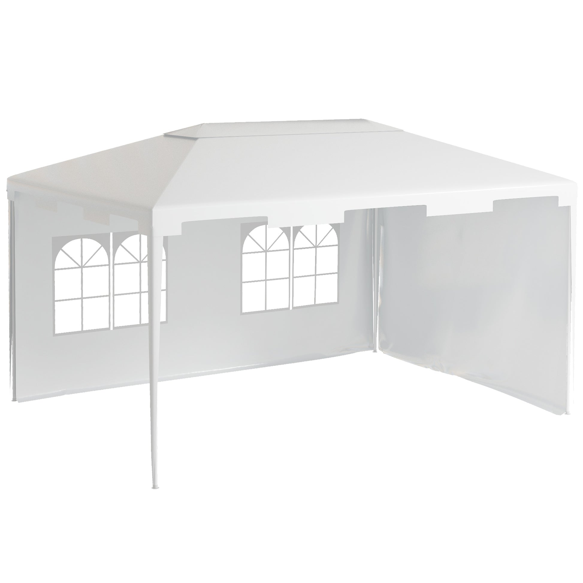 3 x 4 m Garden Gazebo Shelter Marquee Party Tent with 2 Sidewalls
