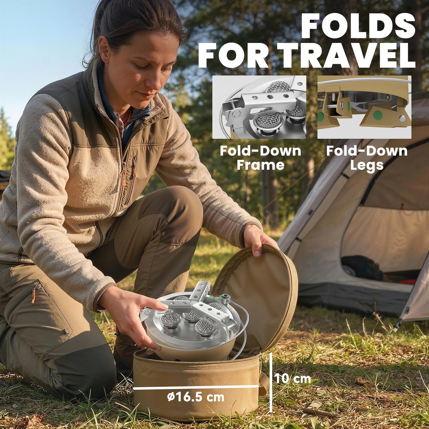 7000W Camping Stove with Piezo Ignition