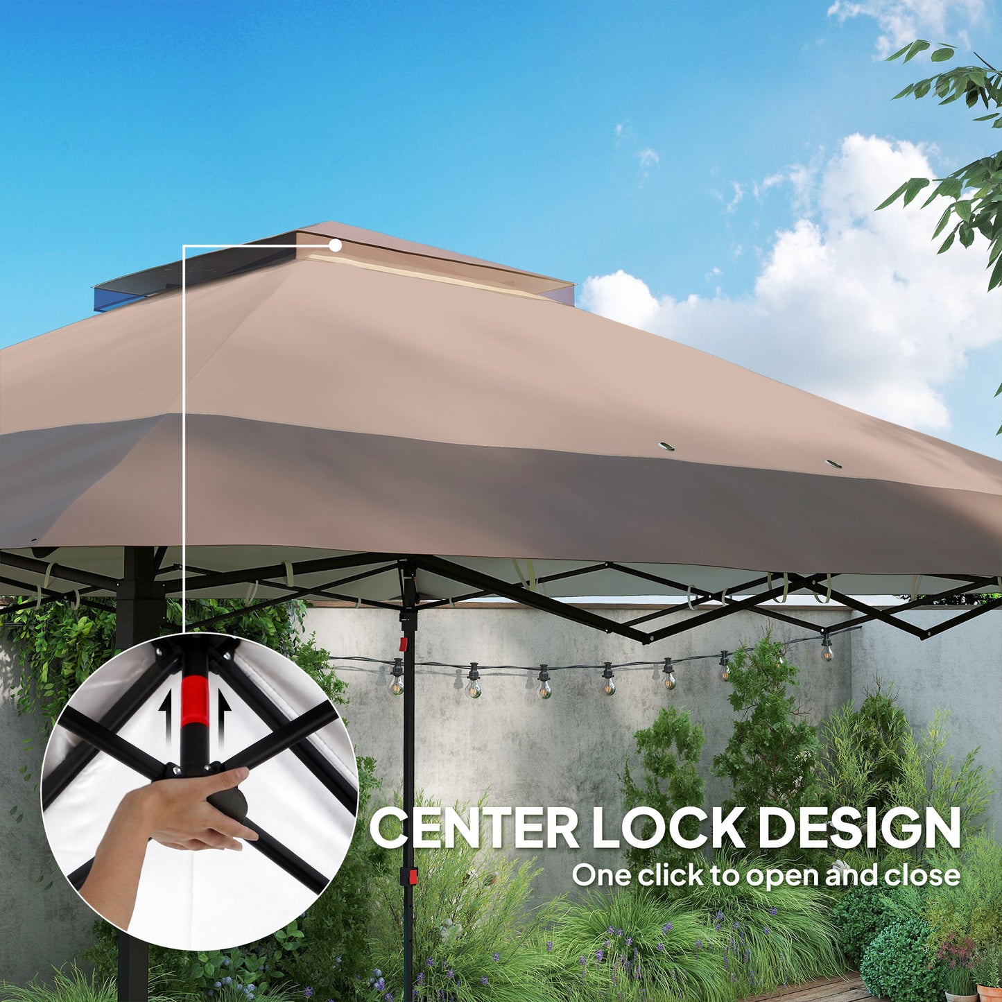 3.6 x 3.6 m Pop up Gazebo with Netting