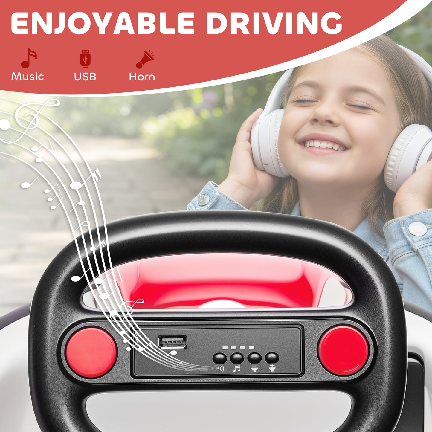 Kids Bumper Car with 360-Degree Rotation