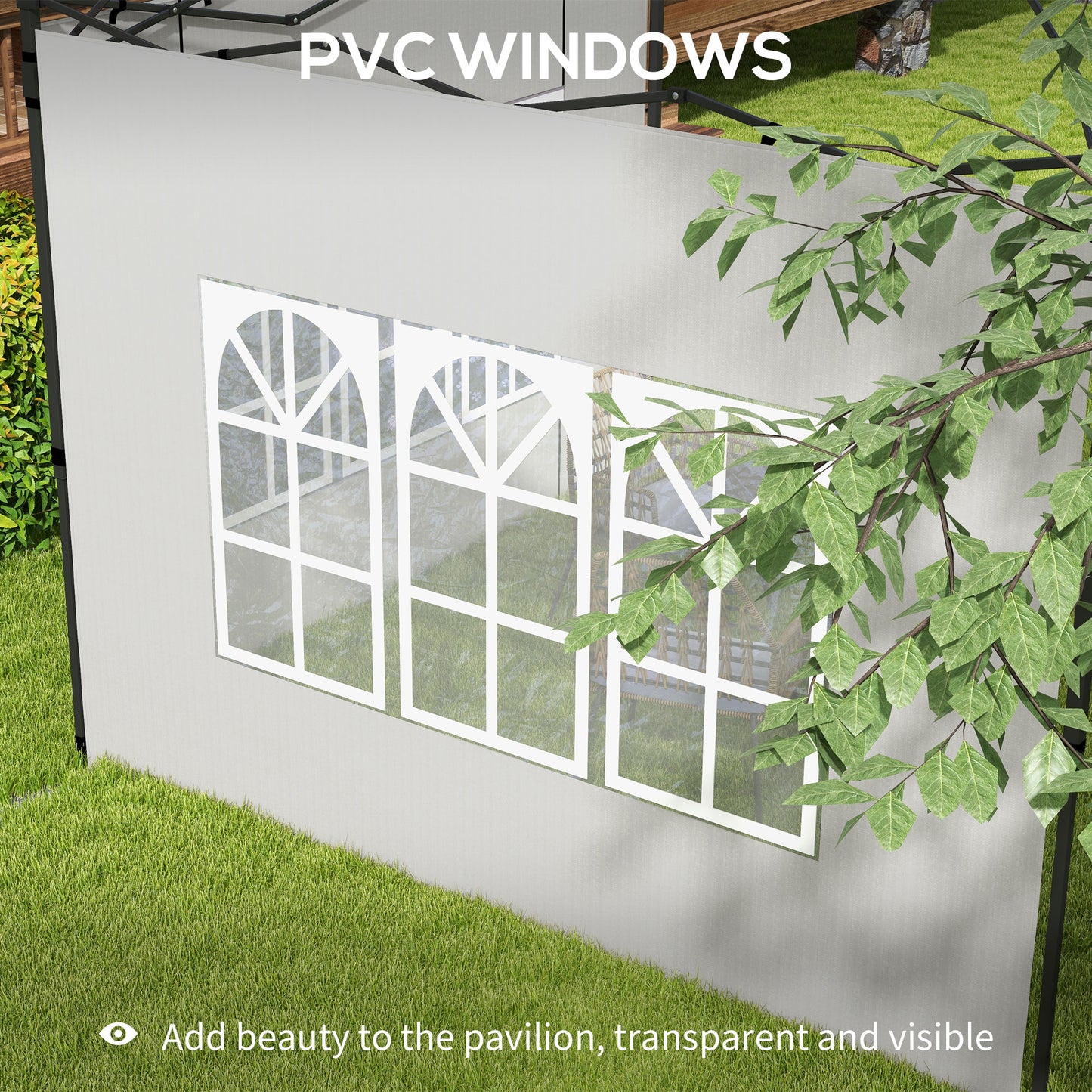 Gazebo Side Panels, Sides Replacement with Window (1)