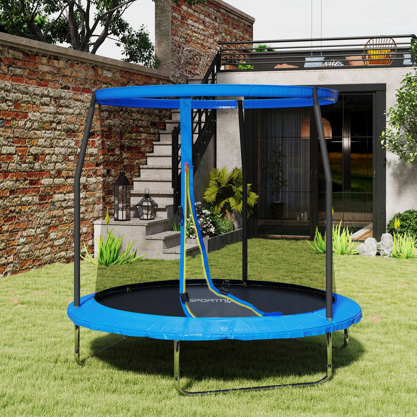 8ft Trampoline with Safety Enclosure Net