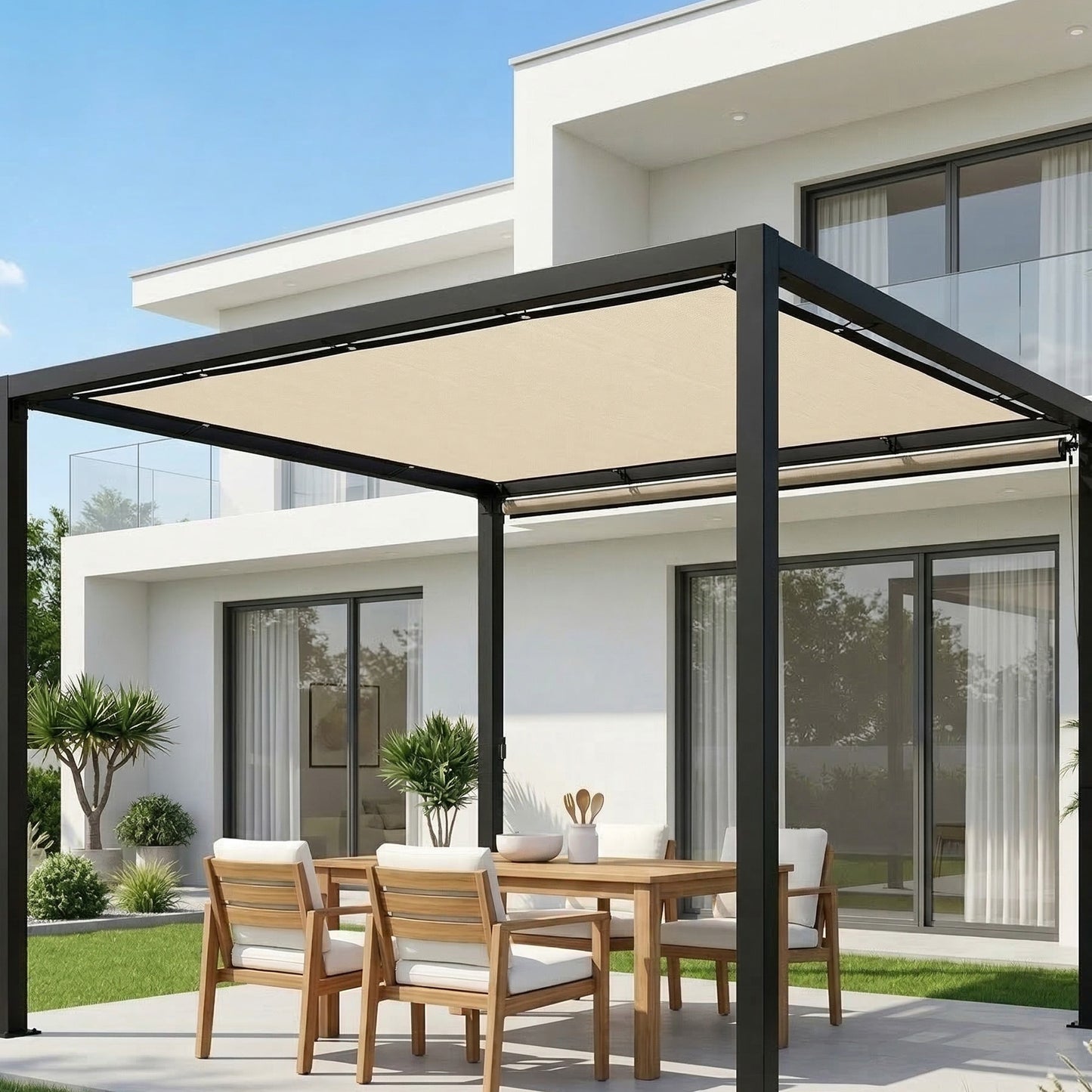 Sun Shade Sail UV Protection Canopy with Stainless Steel Eyelets (1)