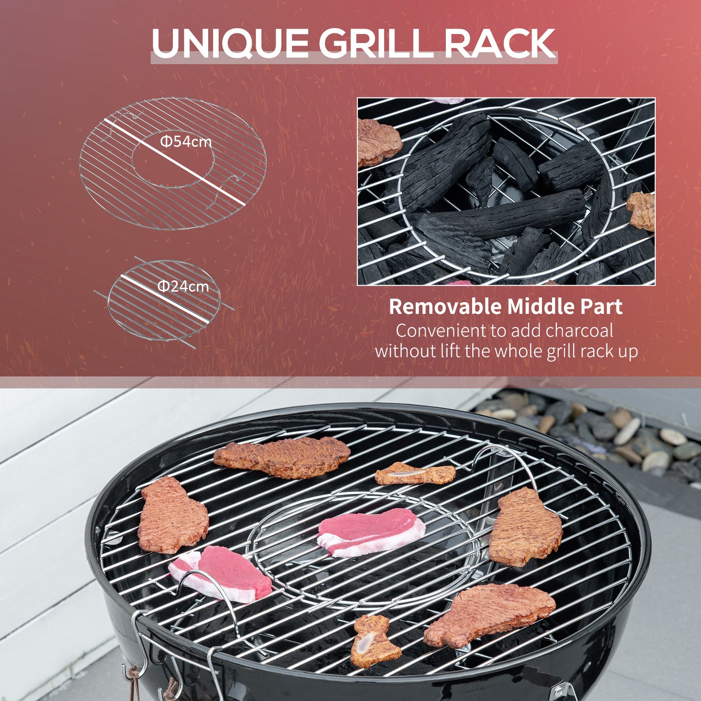 Portable Kettle Charcoal Grill