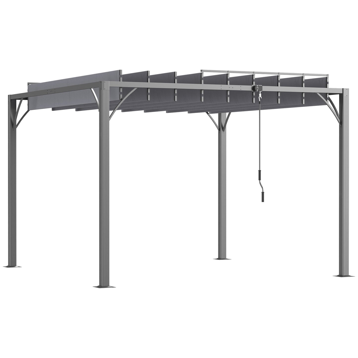 3 x 3(m) Outdoor Pergola with Retractable Roof