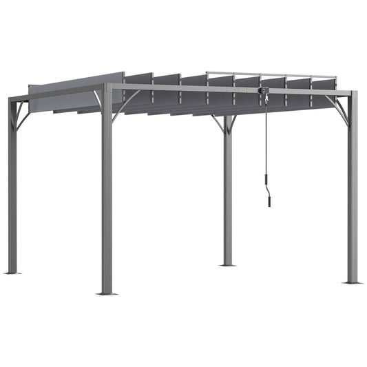3 x 3(m) Outdoor Pergola with Retractable Roof