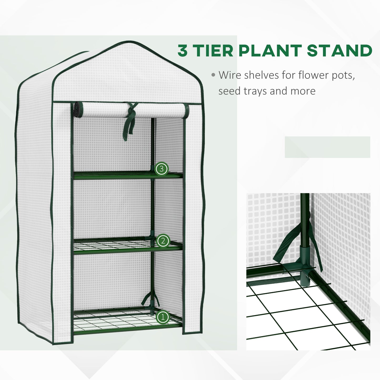 Three-Tier Mini Greenhouse