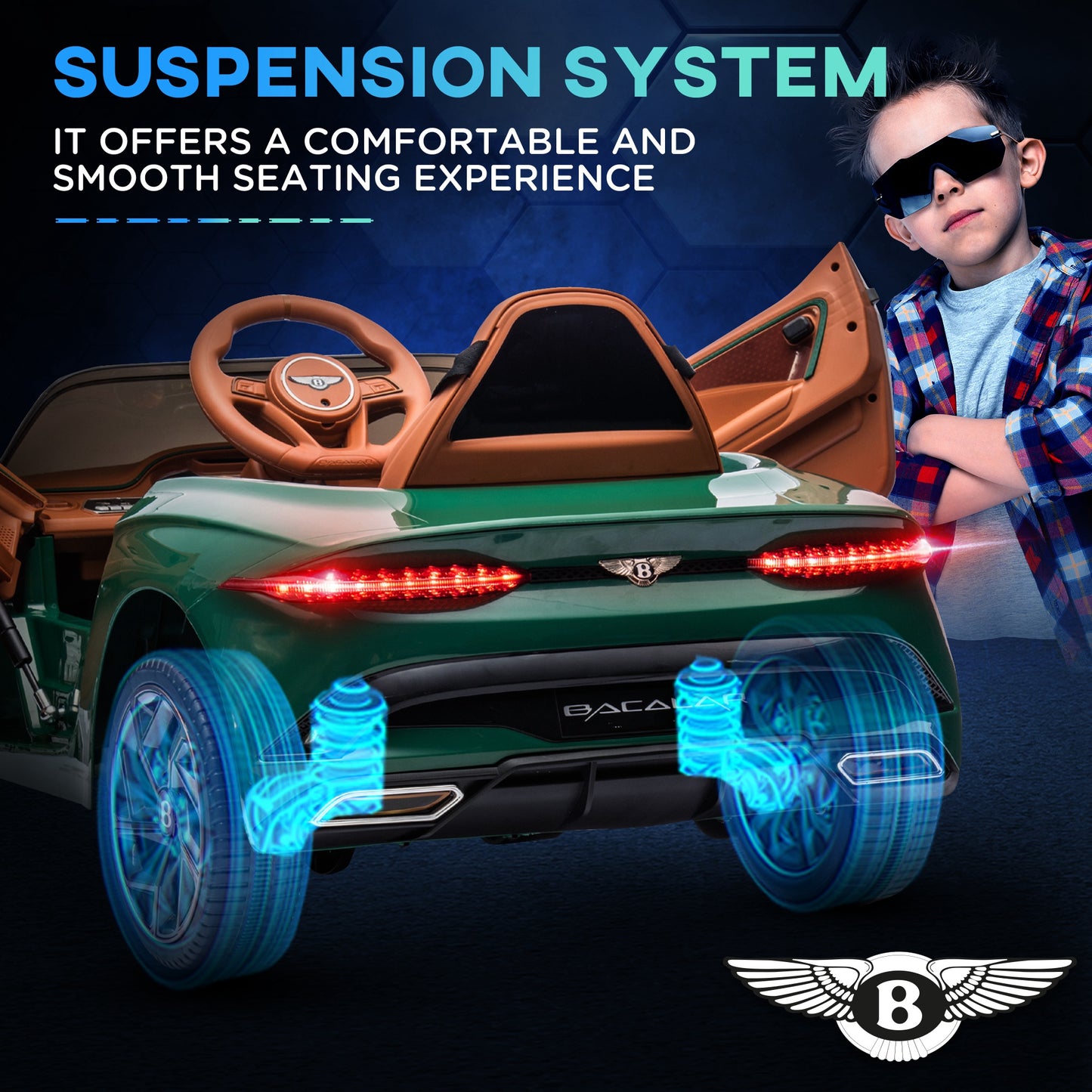 Bentley Bacalar Licensed 12V Kids Electric Car, with Remote Control (1)