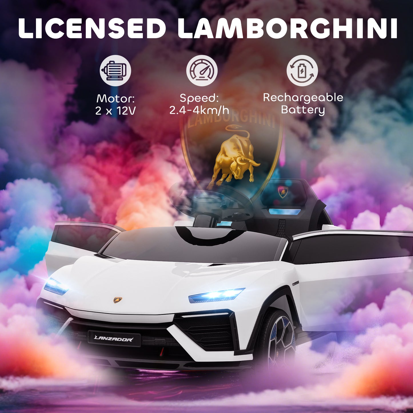 12V Licensed Lamborghini Electric Cars for Kids