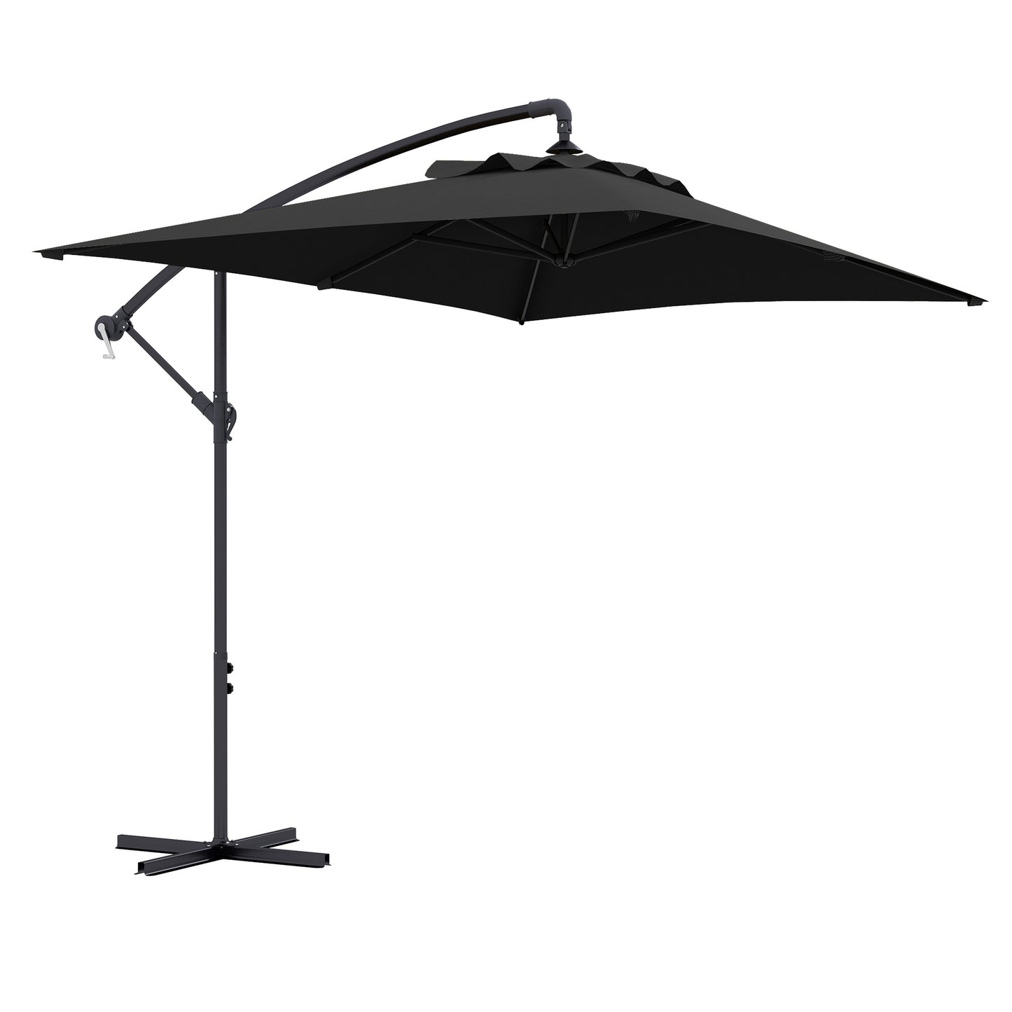 3m Cantilever Overhanging Parasol, with Cross Base