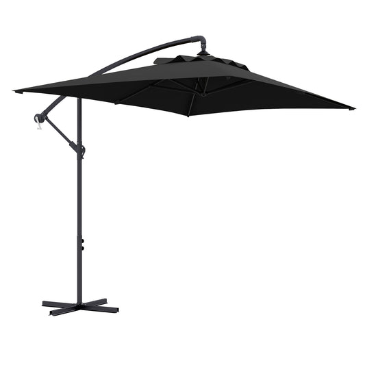 3m Cantilever Overhanging Parasol, with Cross Base
