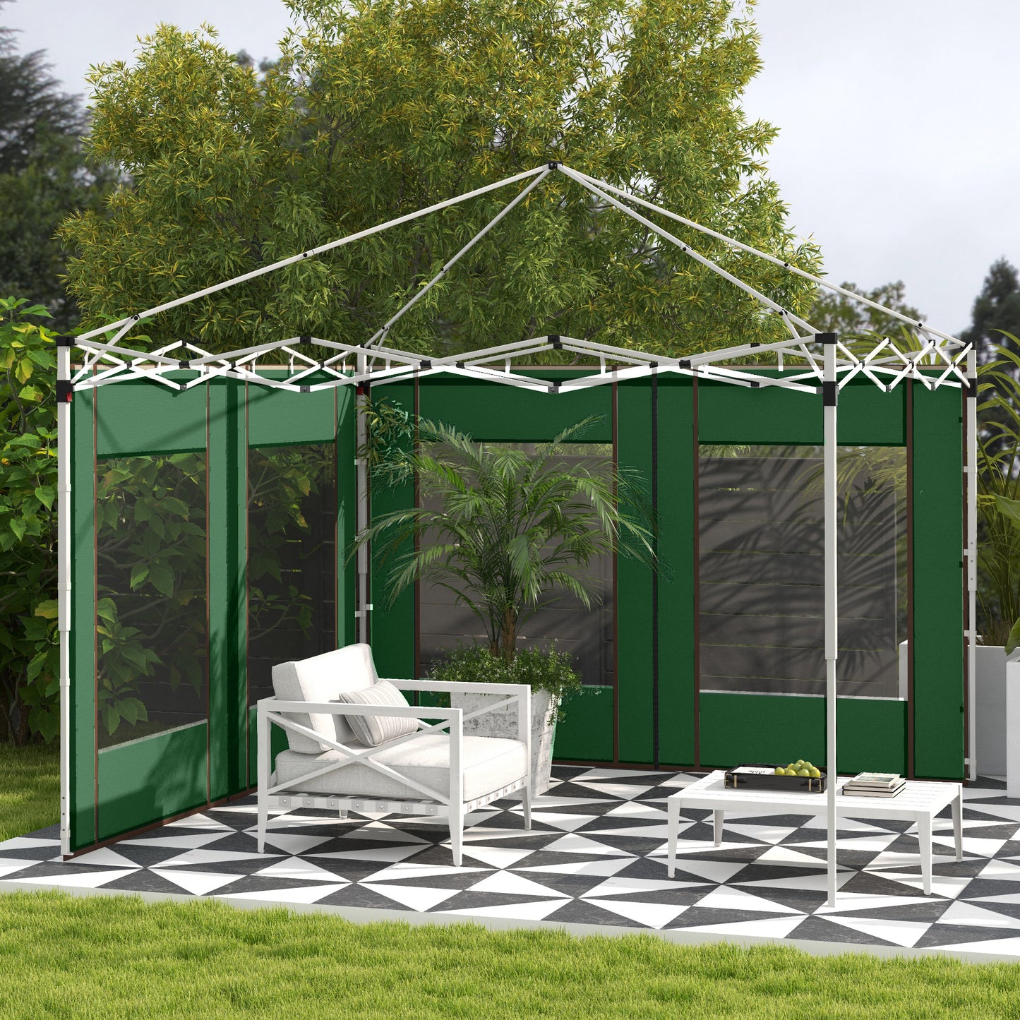 Set of Two 295cm Replacement Canopy Walls
