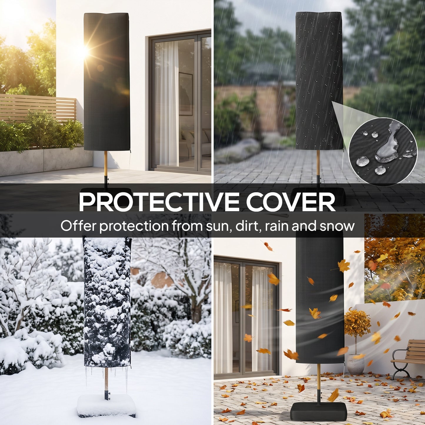 Double Sided Garden Parasol