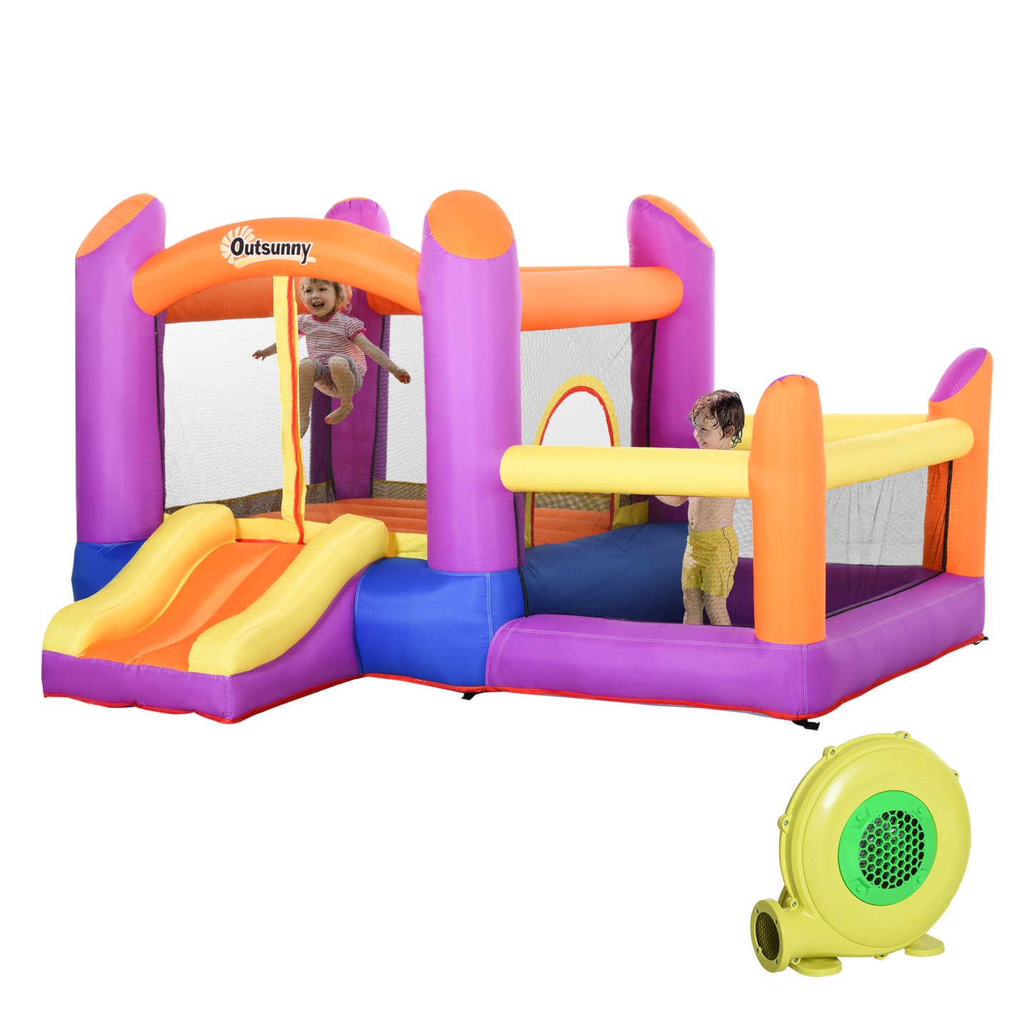 Kids Bouncy Castle House Inflatable Trampoline Slide Water Pool 3