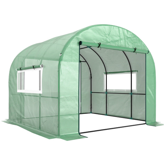 300 x 300cm Walk-In Polytunnel Greenhouse