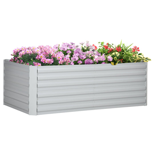 Raised Beds for Garden, Galvanised Steel Outdoor Planters