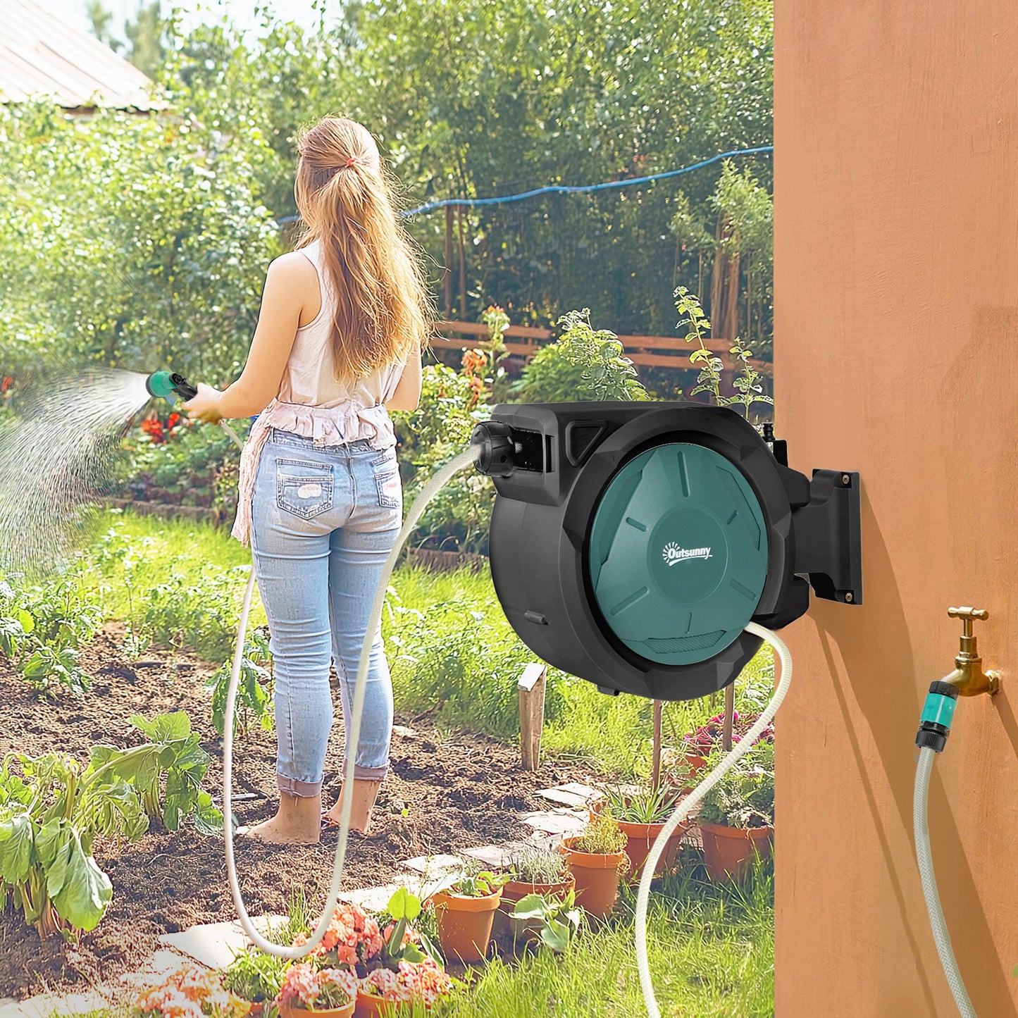 Retractable Hose Reel Wall Mounted (1)