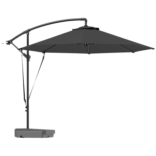 3(m) Garden Cantilever Parasol with Fillable Base up to 90kg
