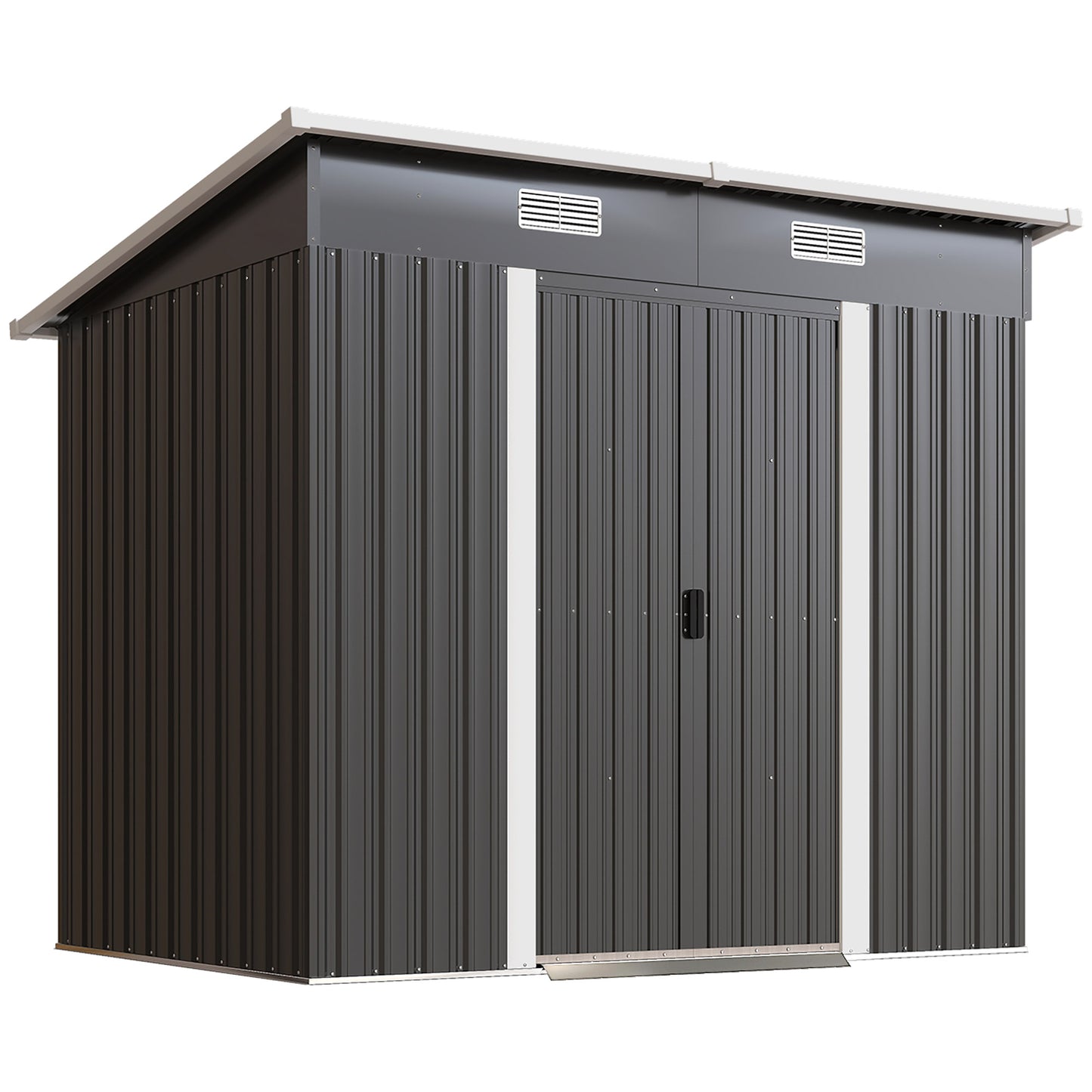 7 x 4ft Outdoor Storage Shed with Foundation Kit (1)