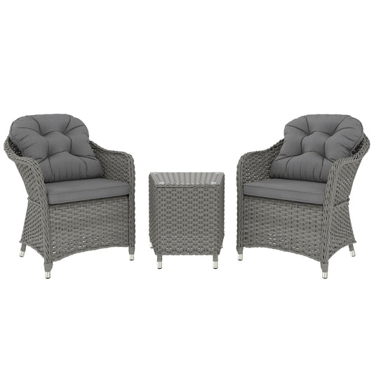 Three-Piece Super Padded Rattan Set