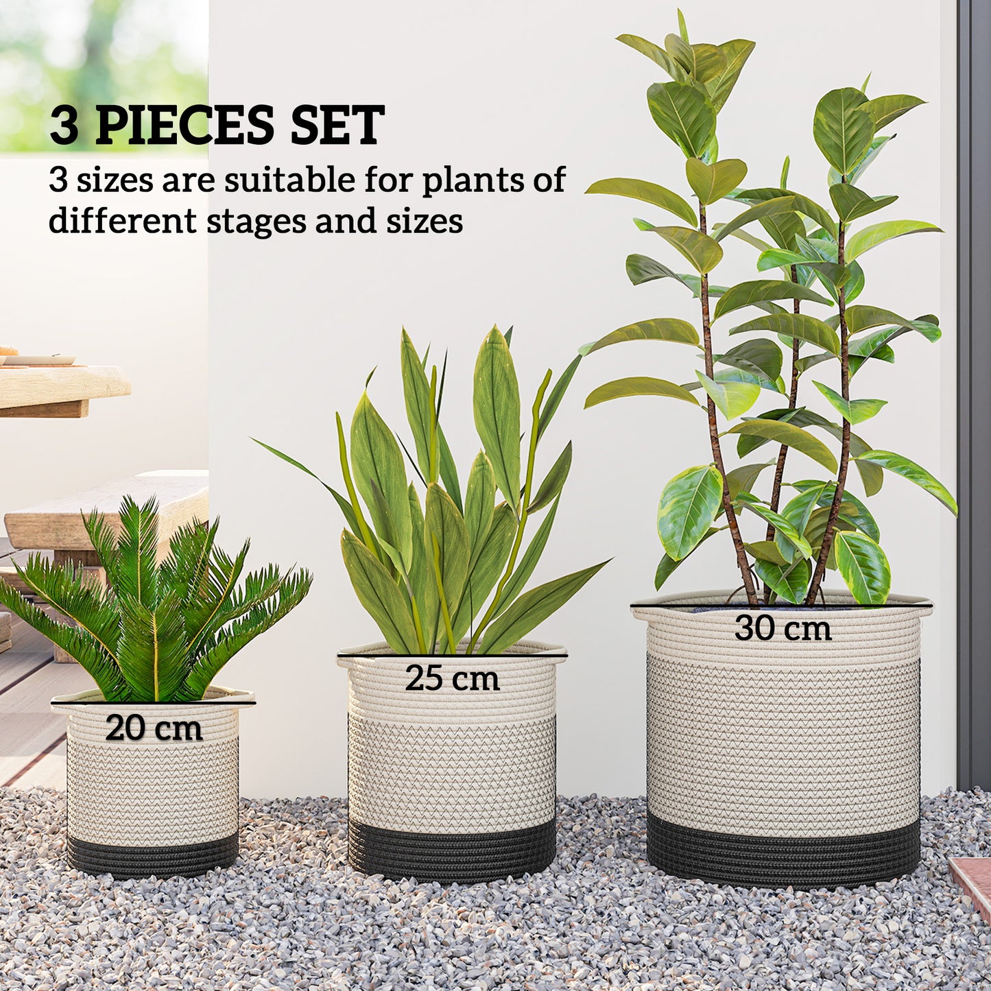 Plant Pots Handwoven Cotton Indoor Planters