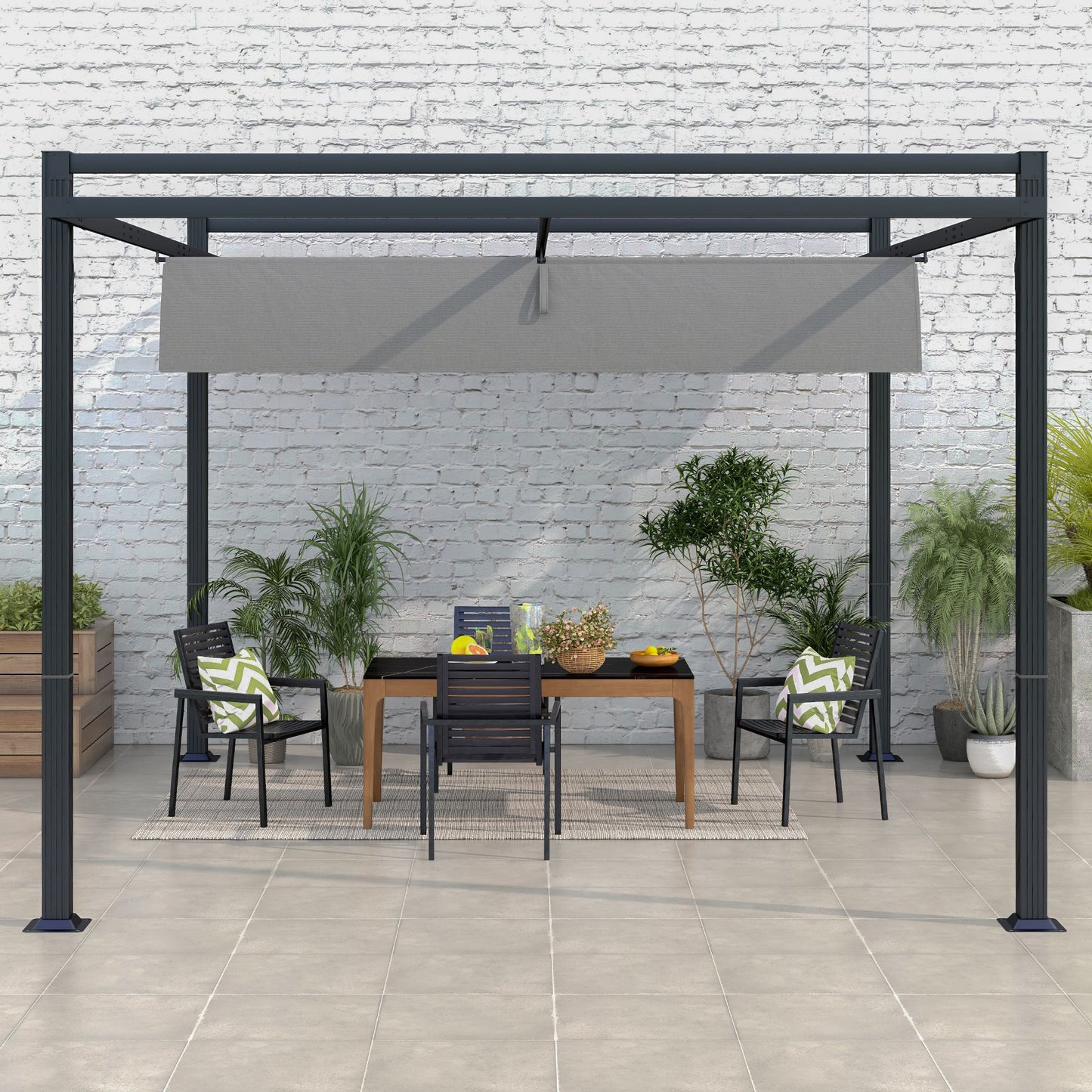 3 x 4m Retractable Pergola