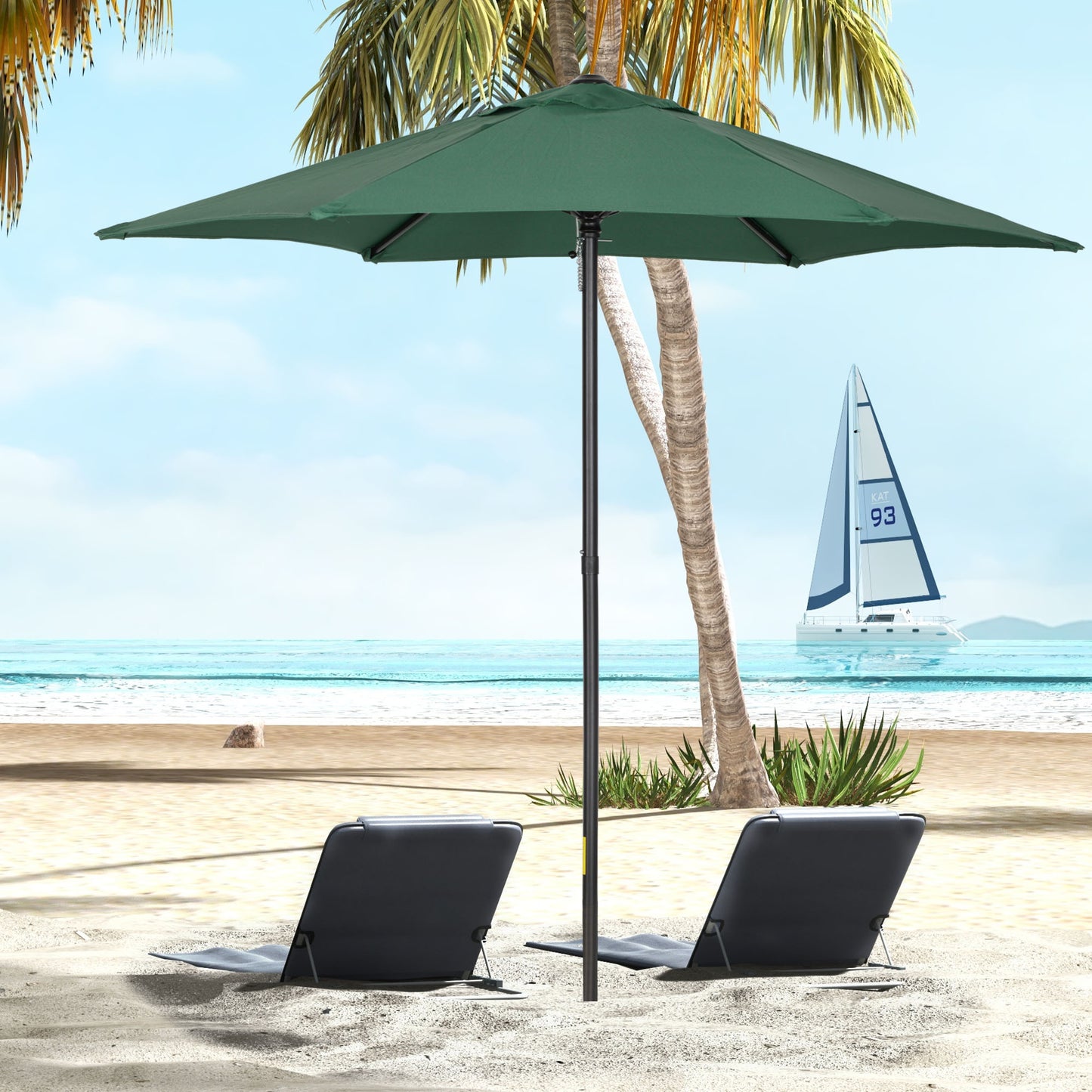 2m Garden Parasol Umbrella