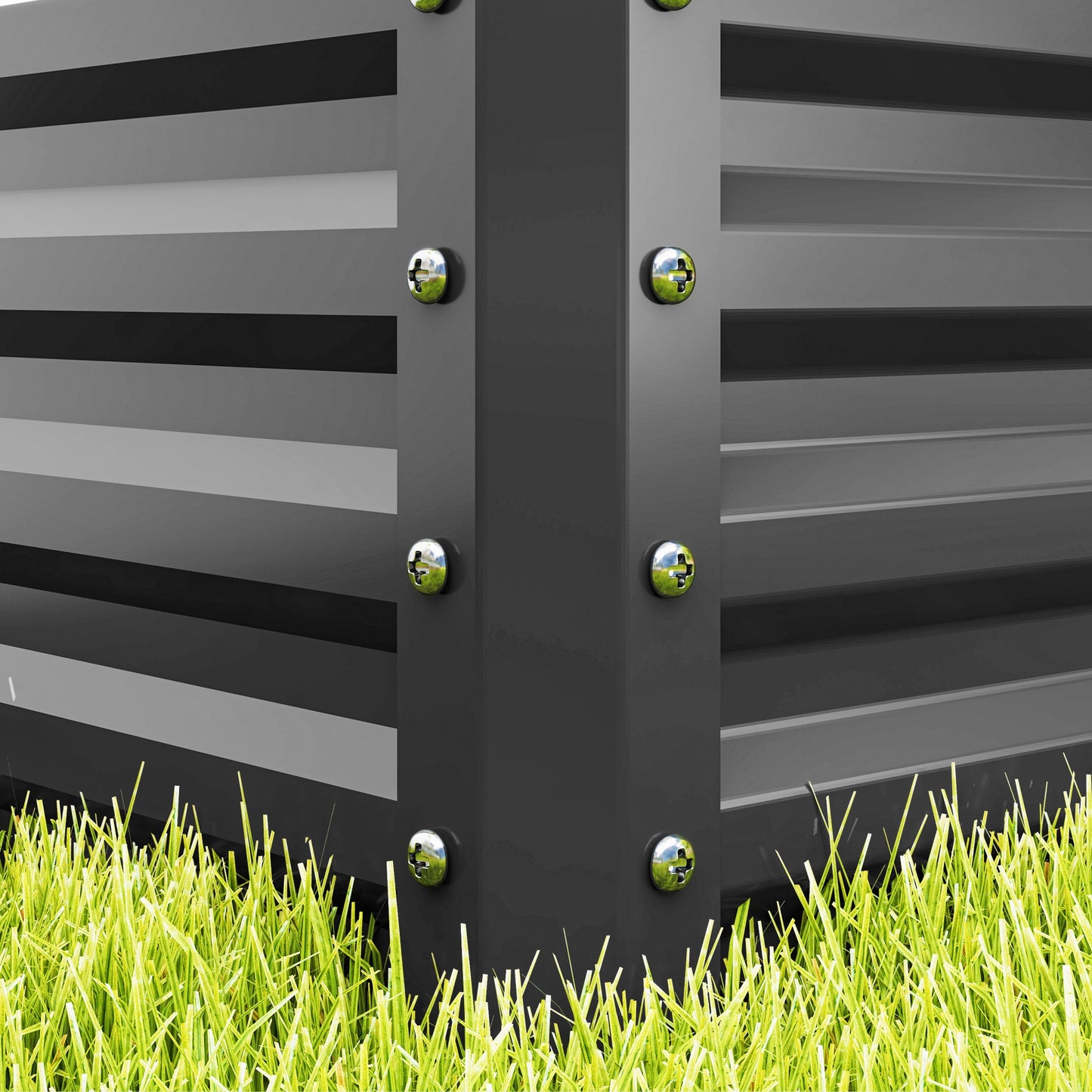 Set of Two 110 x 50cm Steel Planter Boxes