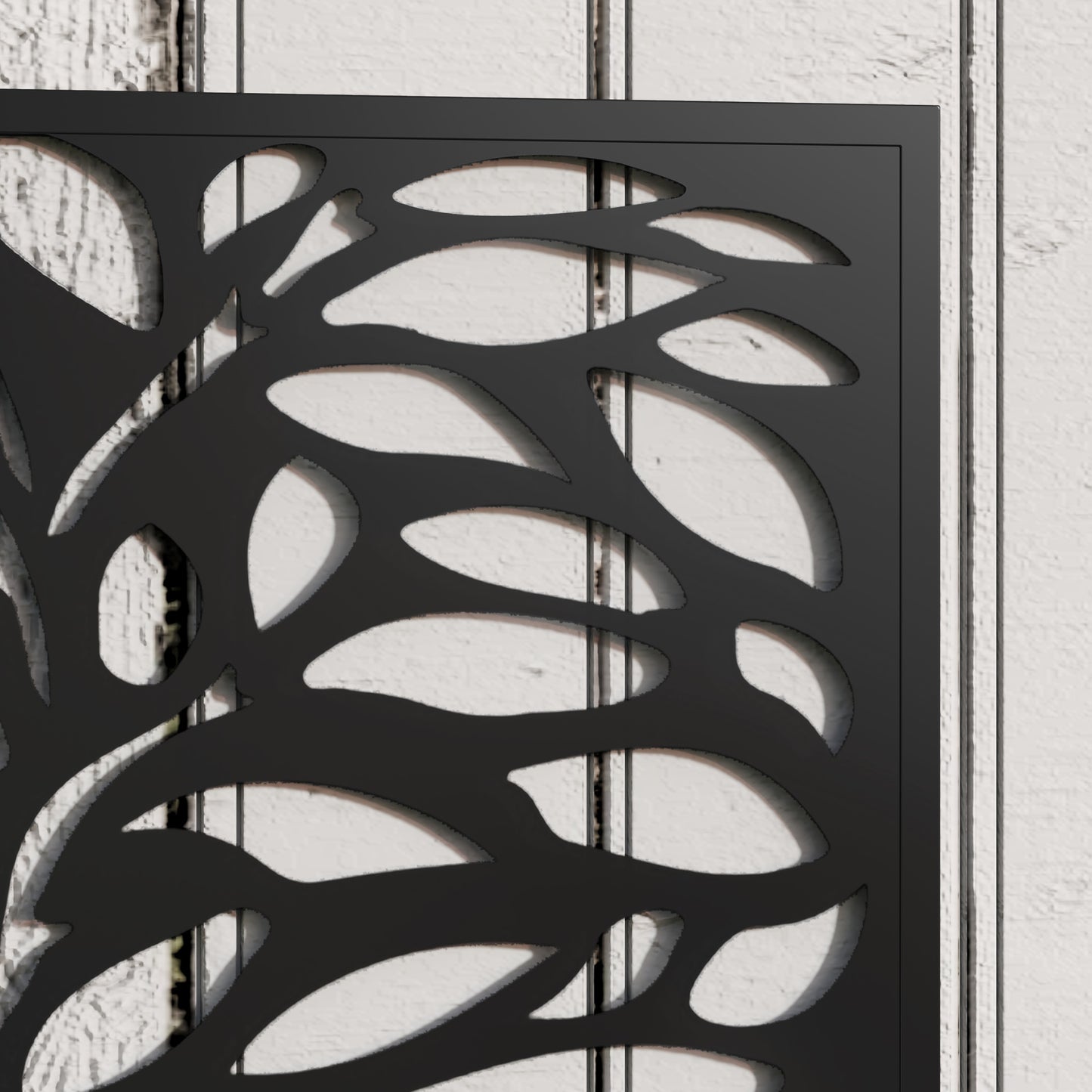 Outdoor Metal Planter, with Back Trellis (3)