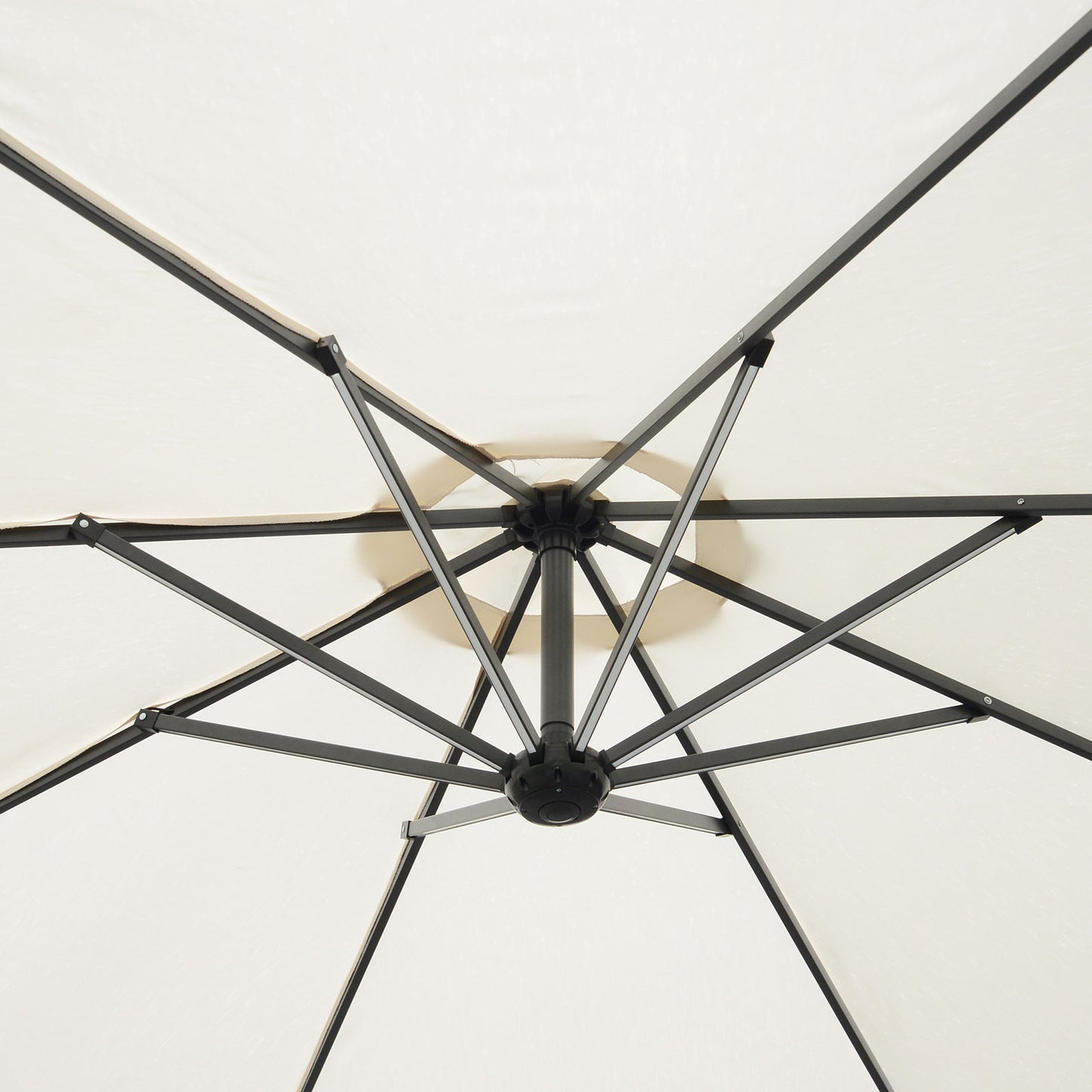 Umbrella Parasol W/Solar Powered LED strips, Φ2.95x2.45H m