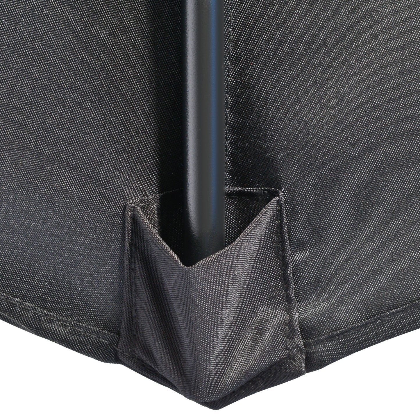 3(m) Half Parasol, Semi Round Umbrella with Metal Frame