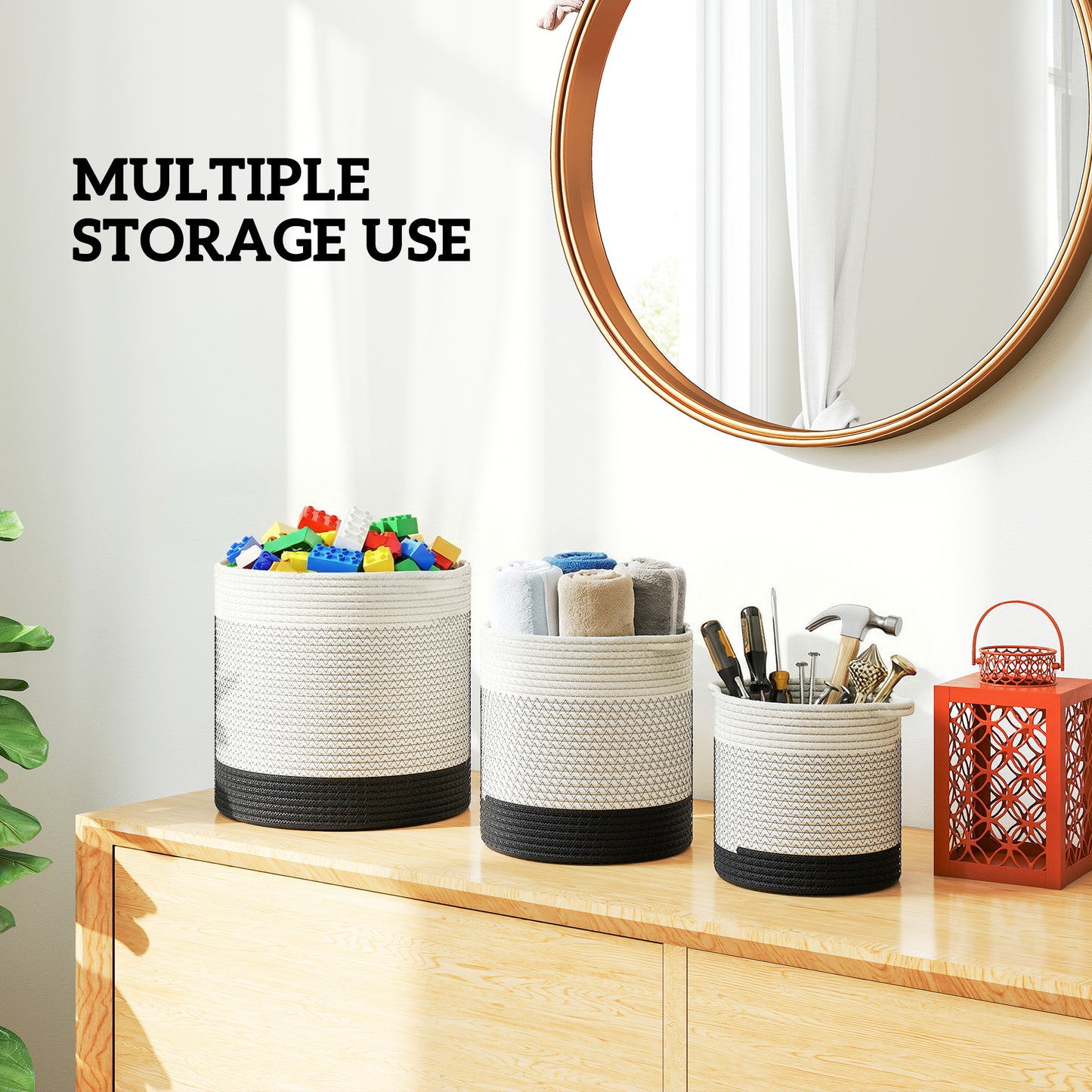 Plant Pots Handwoven Cotton Indoor Planters