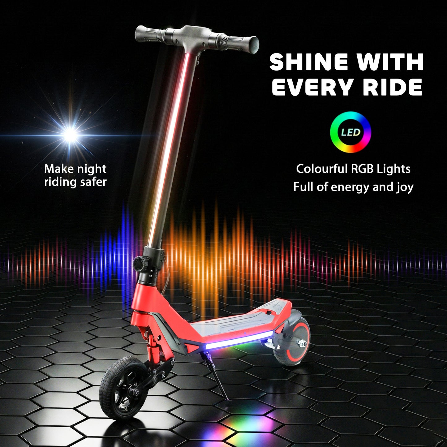 Electric Scooter for Kids, Foldable E Scooter for Age Age 6+
